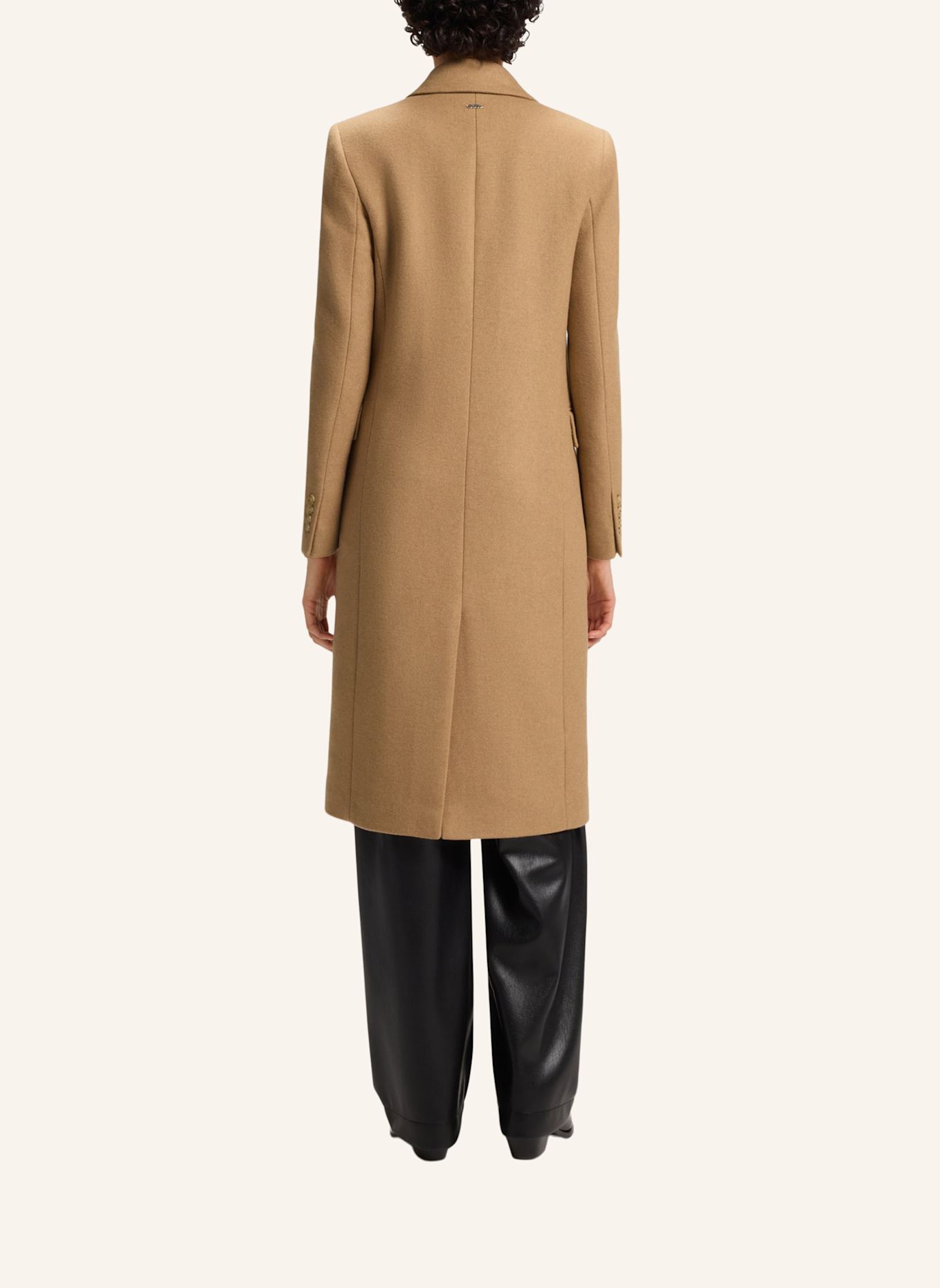 BOSS Klassischer Mantel CALLAF Regular Fit: BEIGE