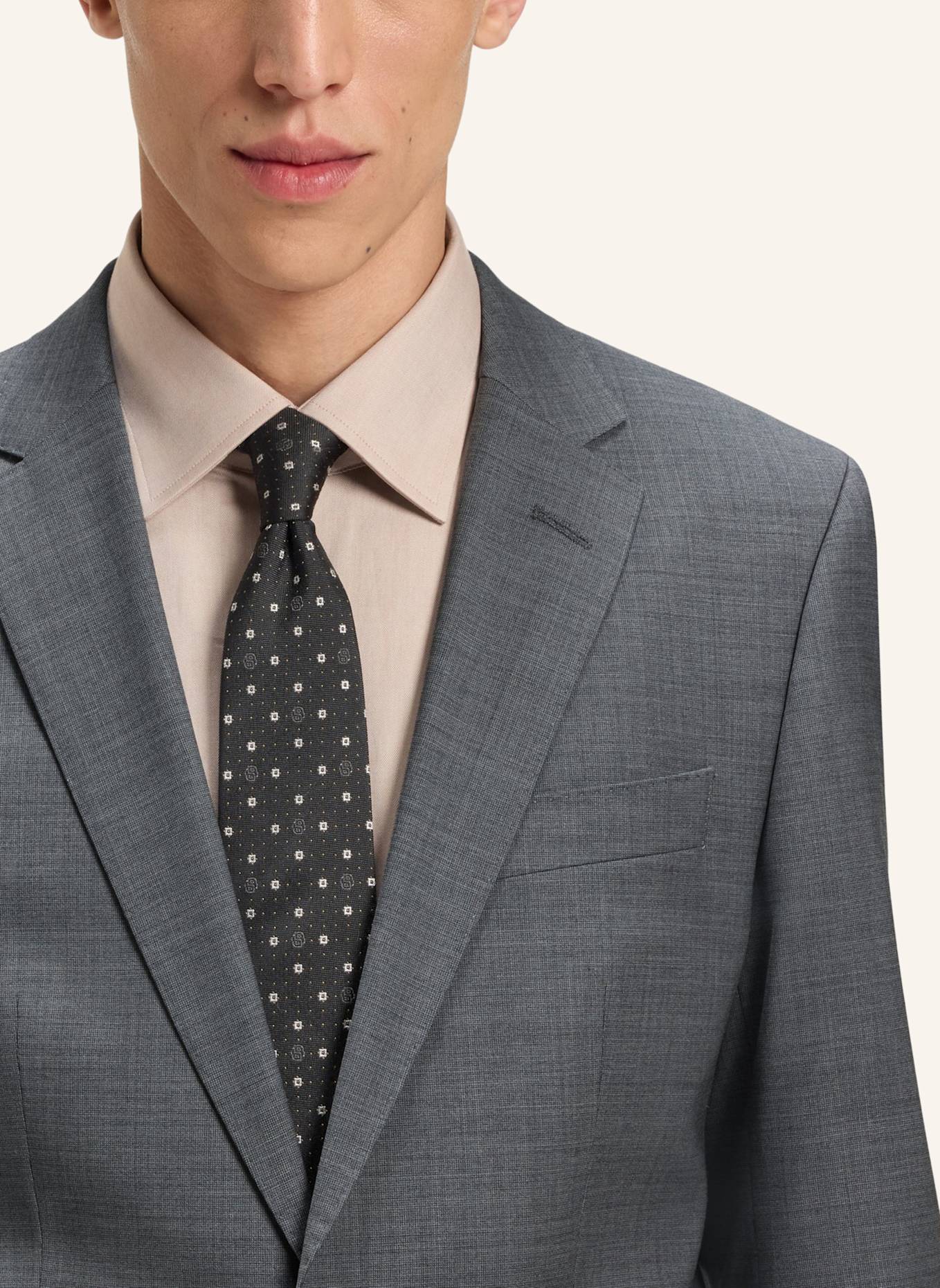 BOSS Business Anzug H-HUGE-2PCS-224 Slim Fit: HELLGRAU