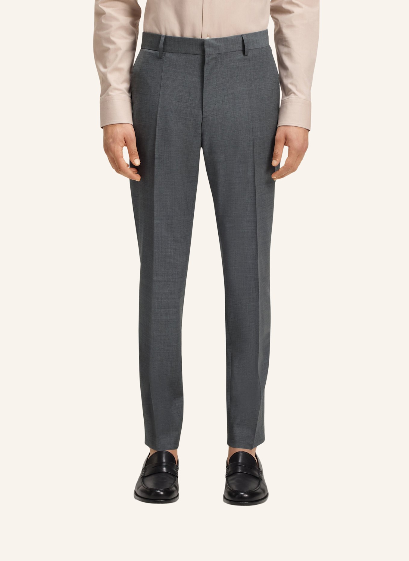 BOSS Business Anzug H-HUGE-2PCS-224 Slim Fit: HELLGRAU