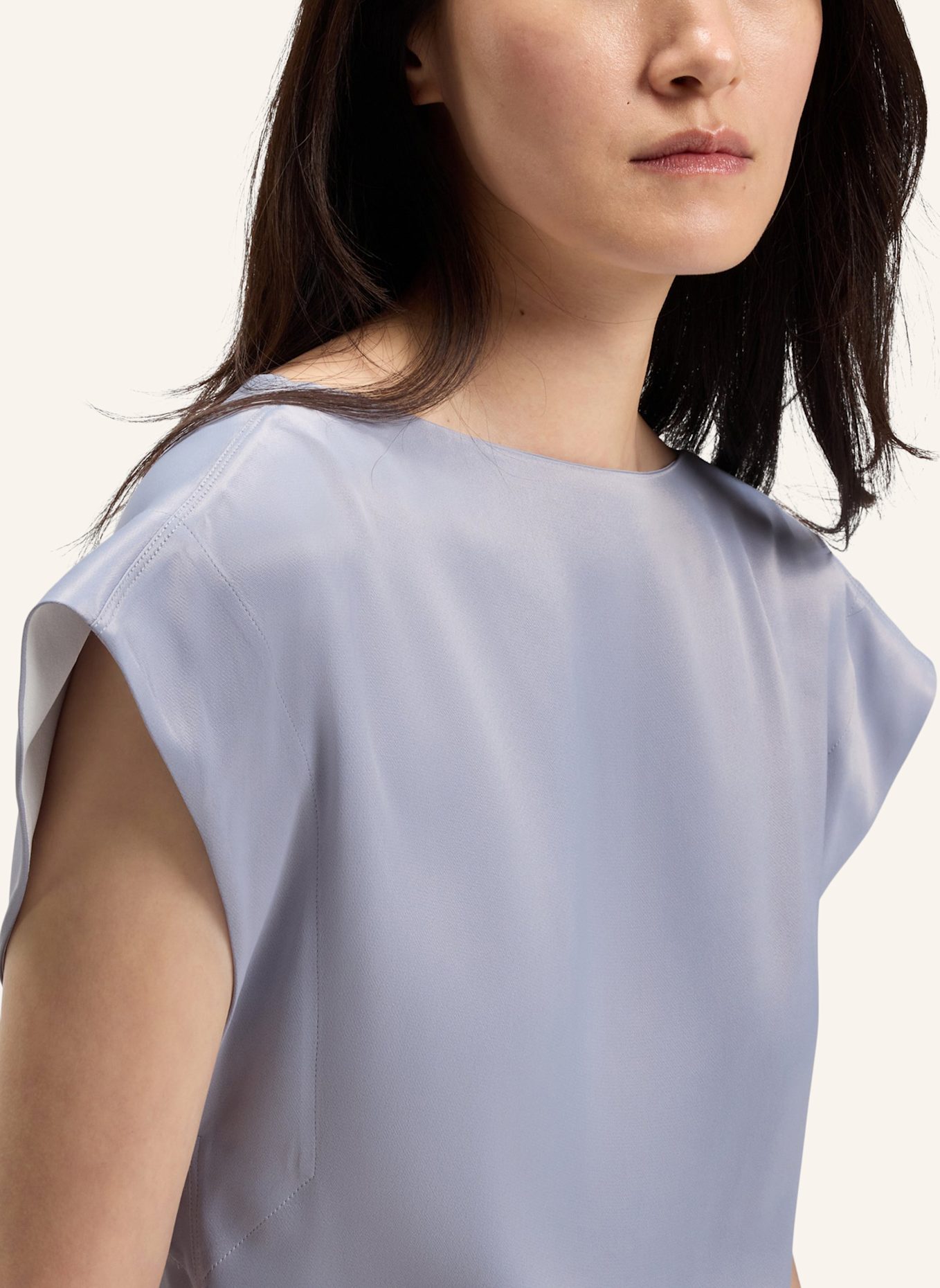 BOSS Business Bluse BAVATI Slim Fit: HELLGRAU