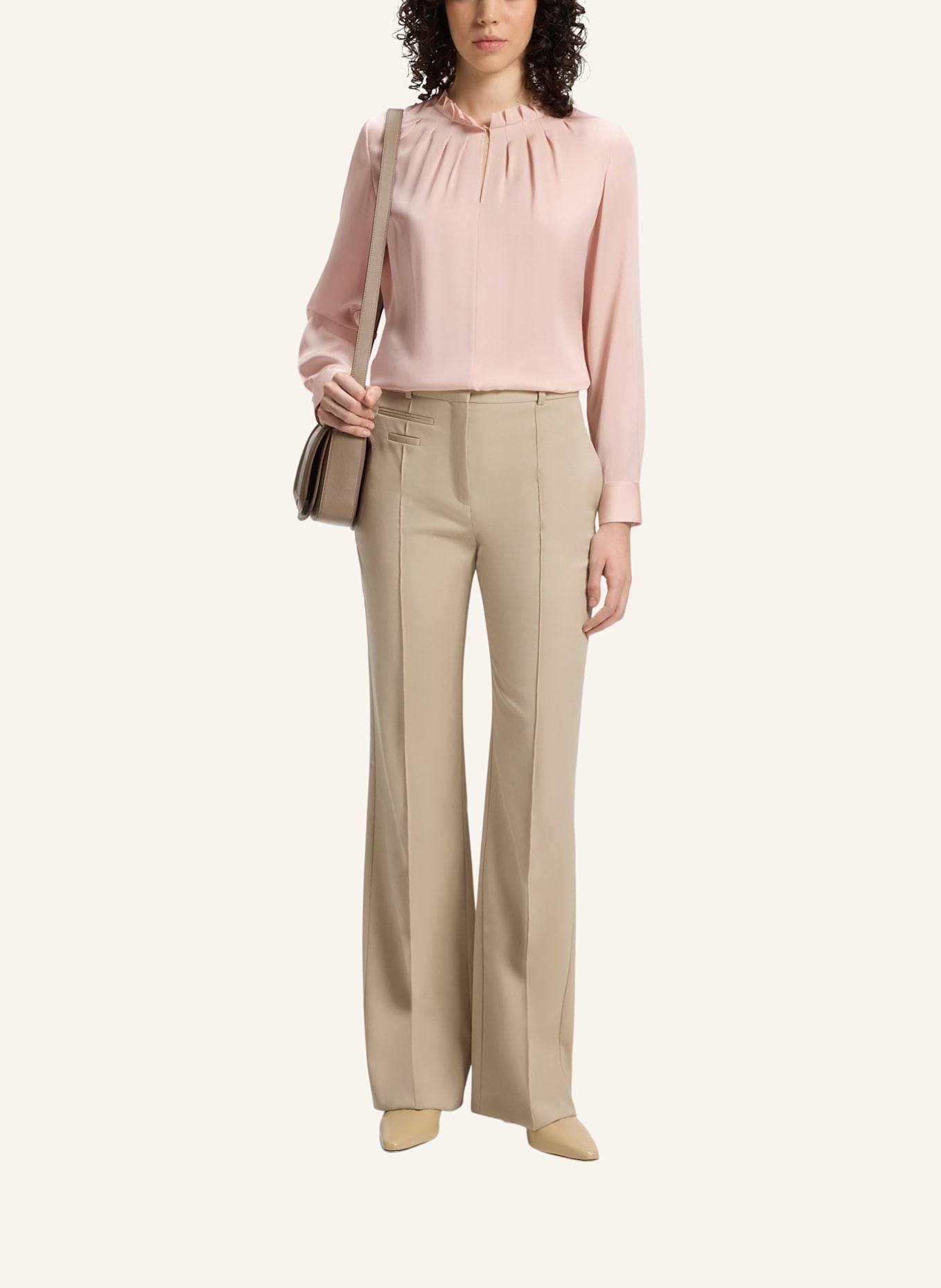 BOSS Business Bluse BANORAH1 Regular Fit: LILA