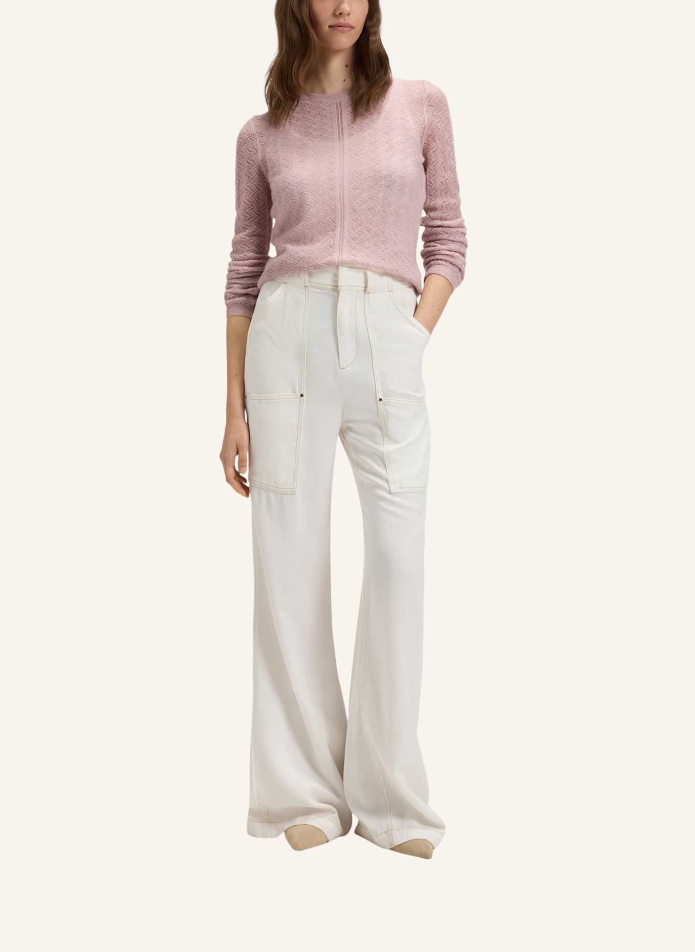 BOSS Pullover C_FASILEA Slim Fit: LILA