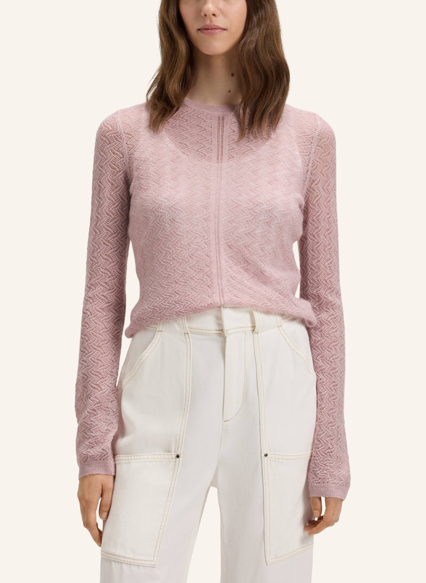 BOSS Pullover C_FASILEA Slim Fit: LILA
