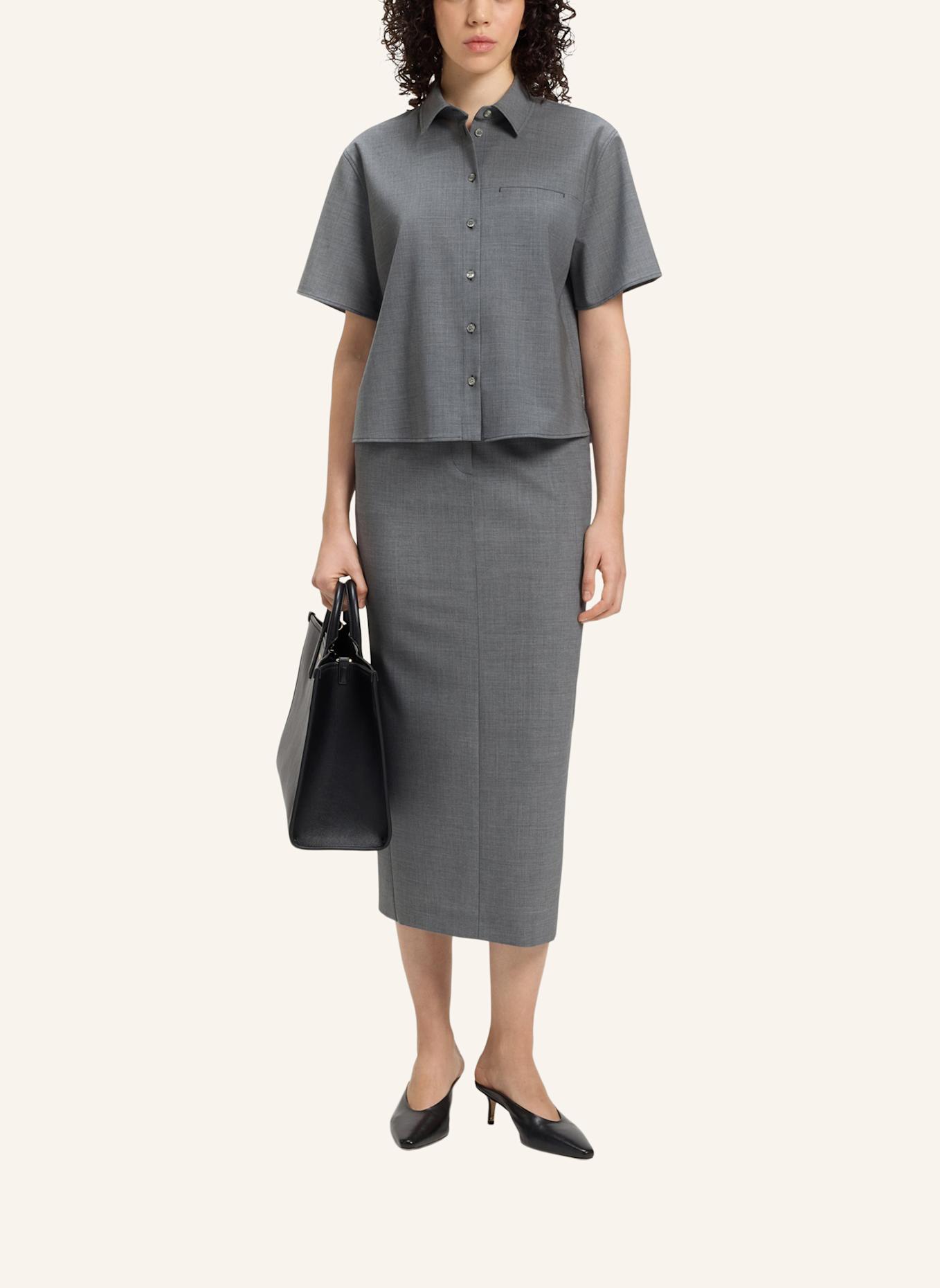 BOSS Business Bluse BULERA Regular Fit: DUNKELGRAU