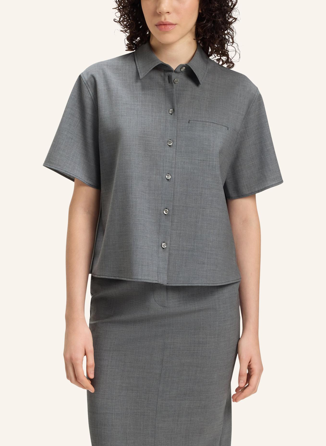 BOSS Business Bluse BULERA Regular Fit: DUNKELGRAU