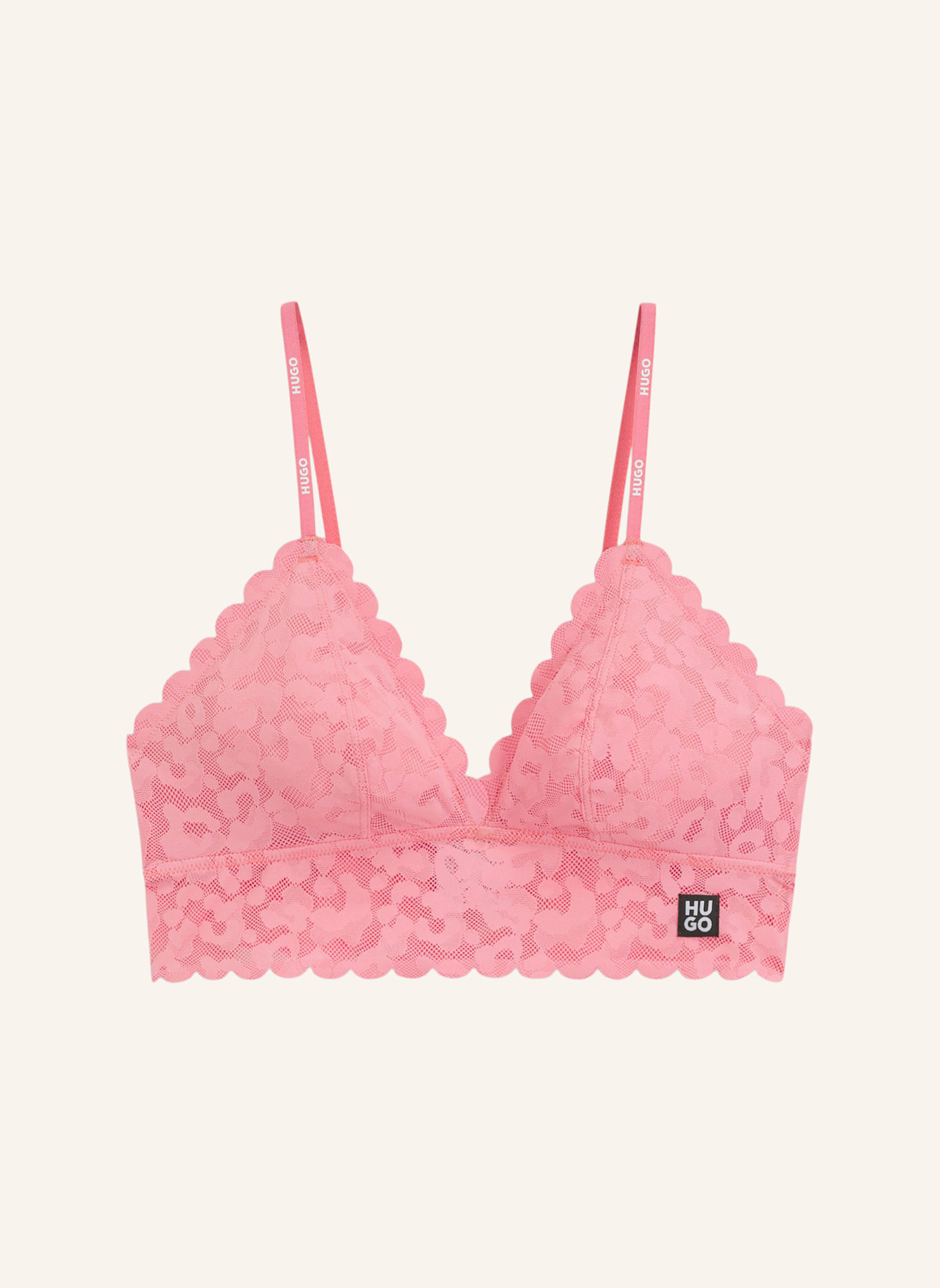 HUGO Bh TRIANGLE LEO LACE: HELLROT