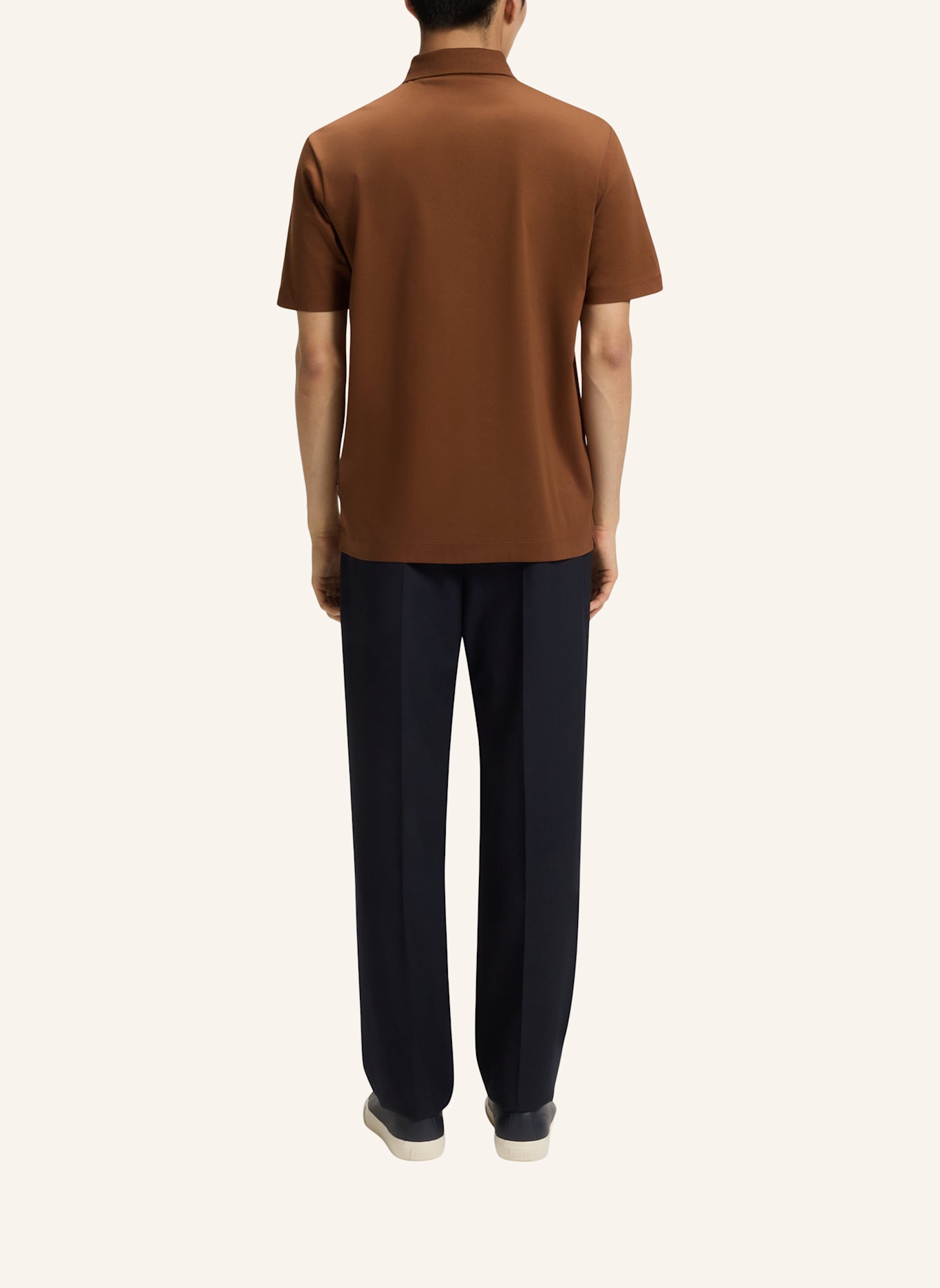 BOSS Jersey-Poloshirt PARRIS: BRAUN