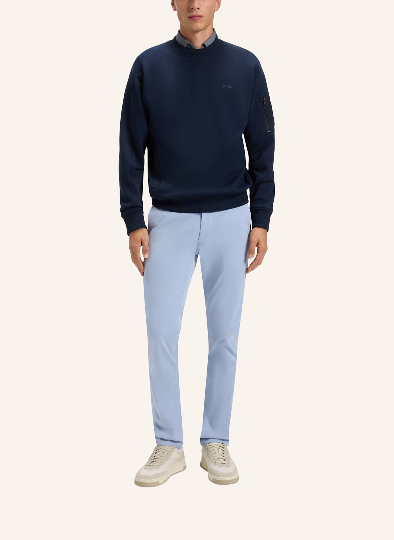 BOSS Chino CHINO Slim Fit: BLAU