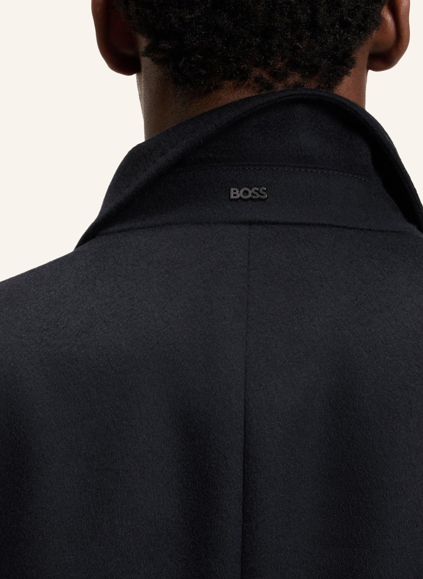 BOSS Klassischer Mantel H-HYDE-DB-PEAK-234 Slim Fit: DUNKELBLAU