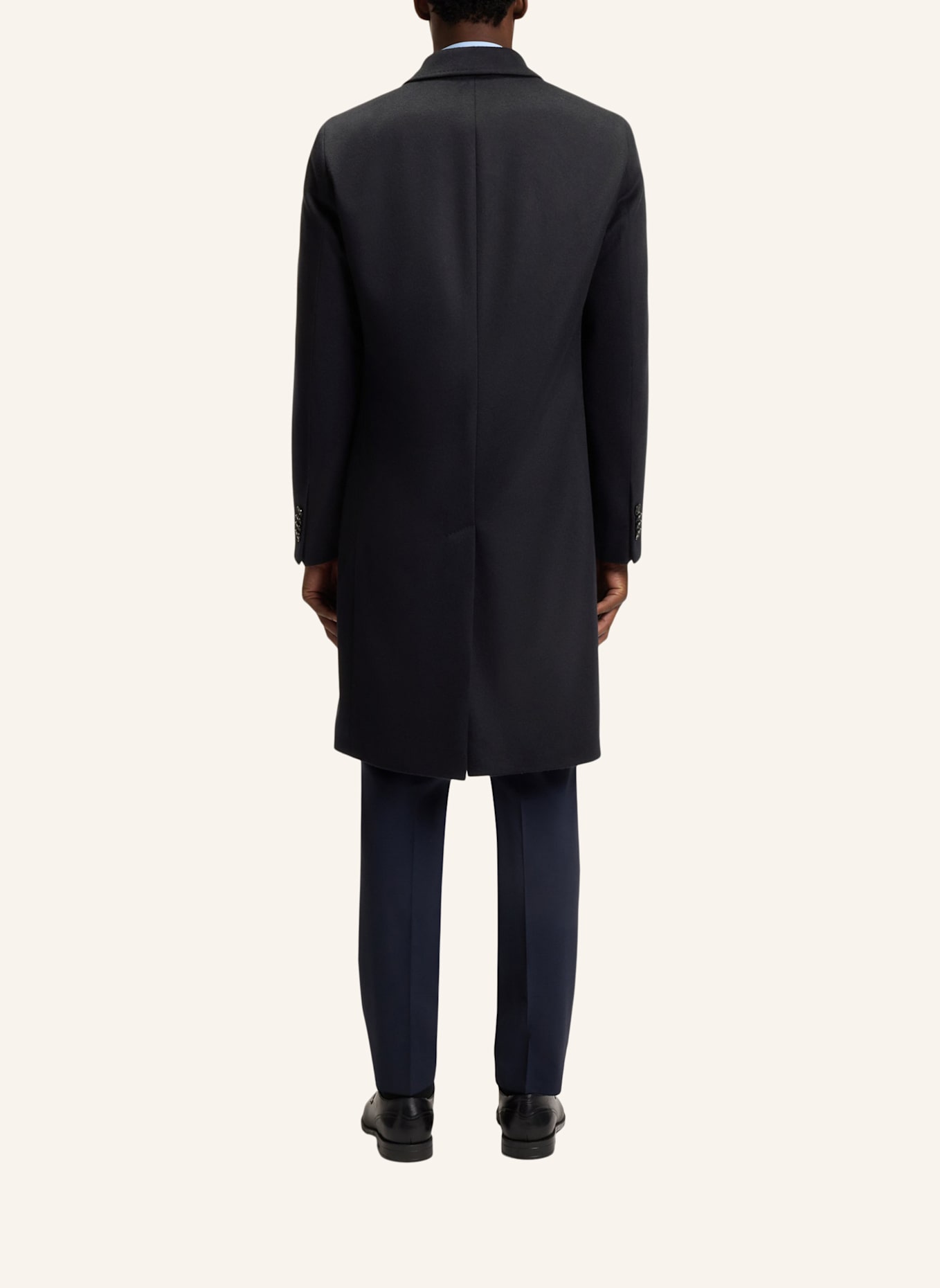 BOSS Klassischer Mantel H-HYDE-DB-PEAK-234 Slim Fit: DUNKELBLAU