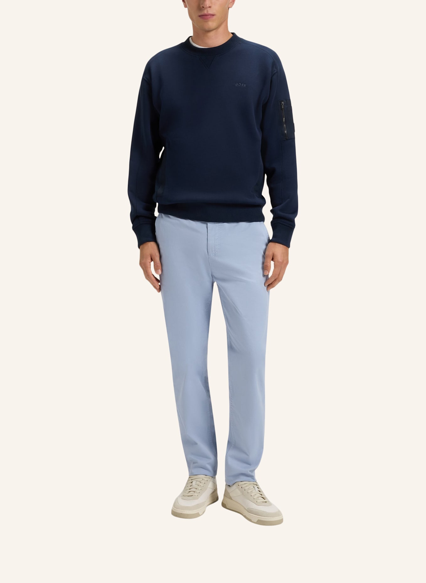 BOSS Chino Tapered Fit: BLAU