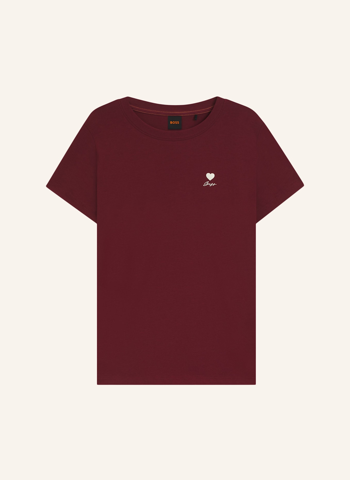 BOSS T-Shirt C_ESOGO_3 Regular Fit: DUNKELROT