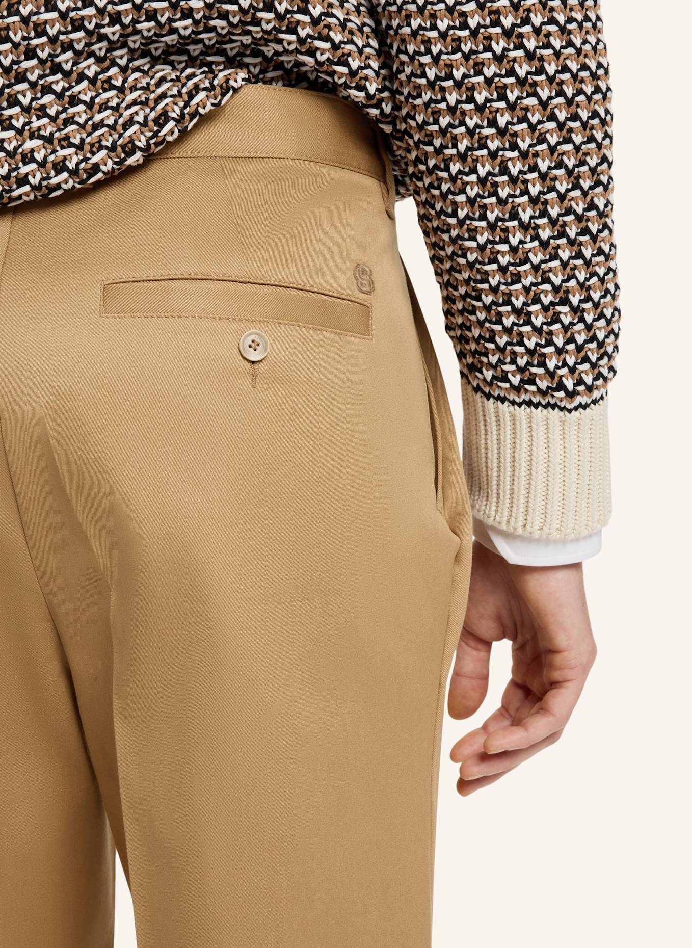 BOSS Casual Hose C-KAI-DPL Relaxed Fit: BEIGE