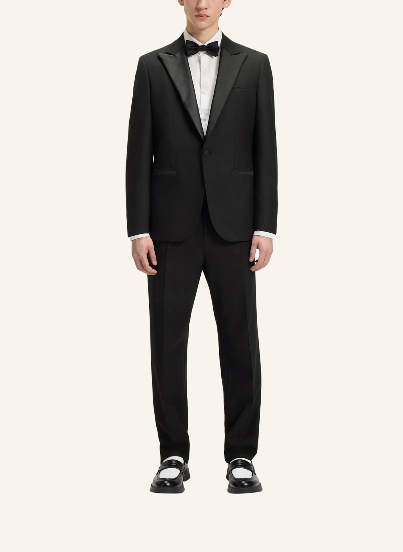 HUGO Business Anzug KARL-TEAGAN253E1X Modern Fit: SCHWARZ