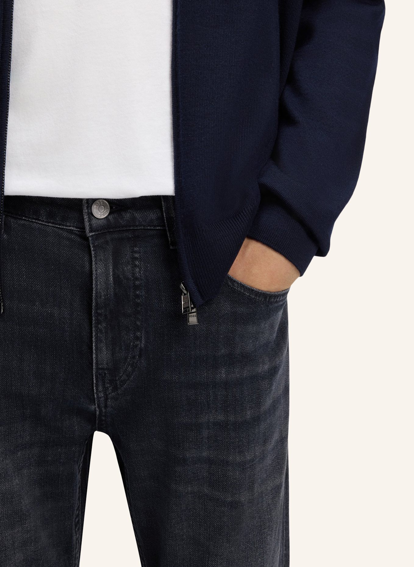 BOSS Jeans H-DELAWARE Slim Fit: DUNKELBLAU