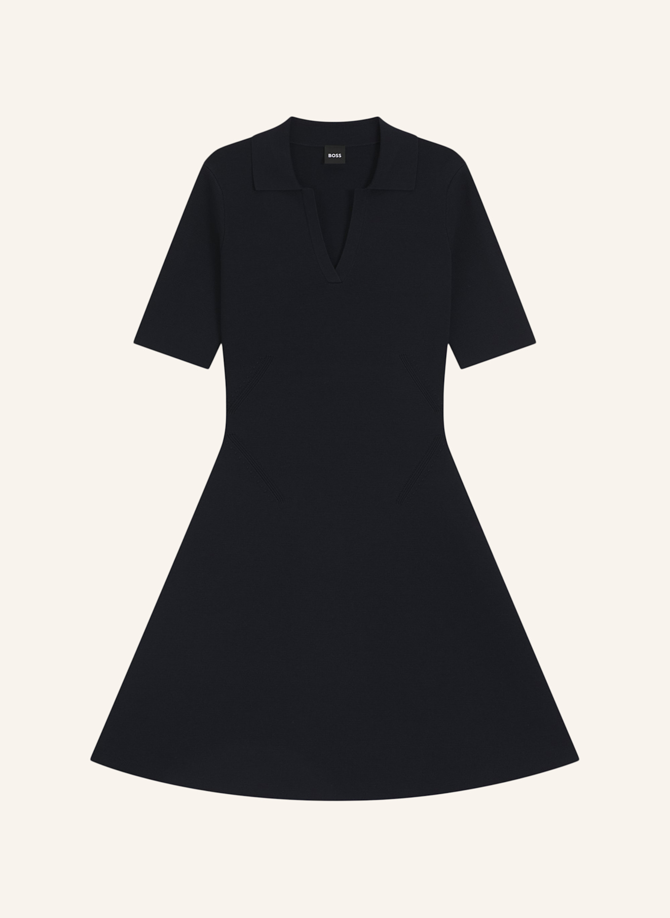 BOSS Gestricktes Kleid FELITA: DUNKELBLAU