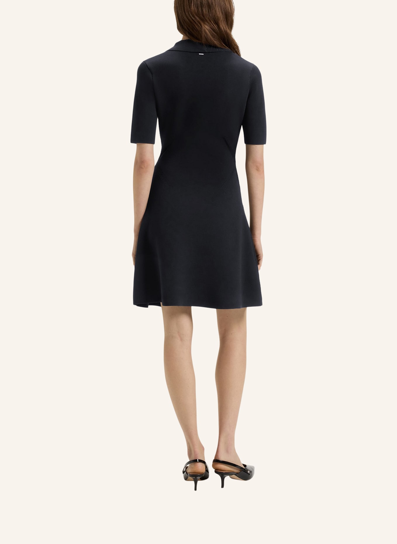 BOSS Gestricktes Kleid FELITA: DUNKELBLAU