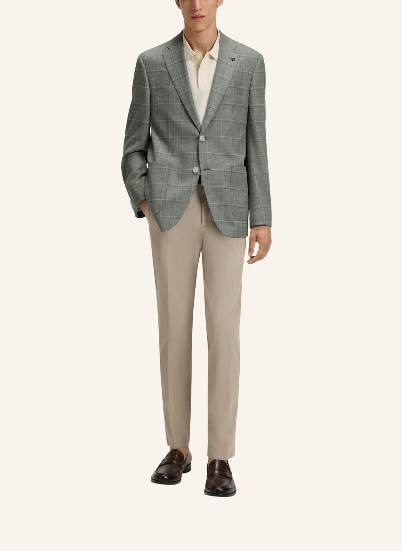 BOSS Blazer H-JANSON-FL-253 Regular Fit: GRÜN