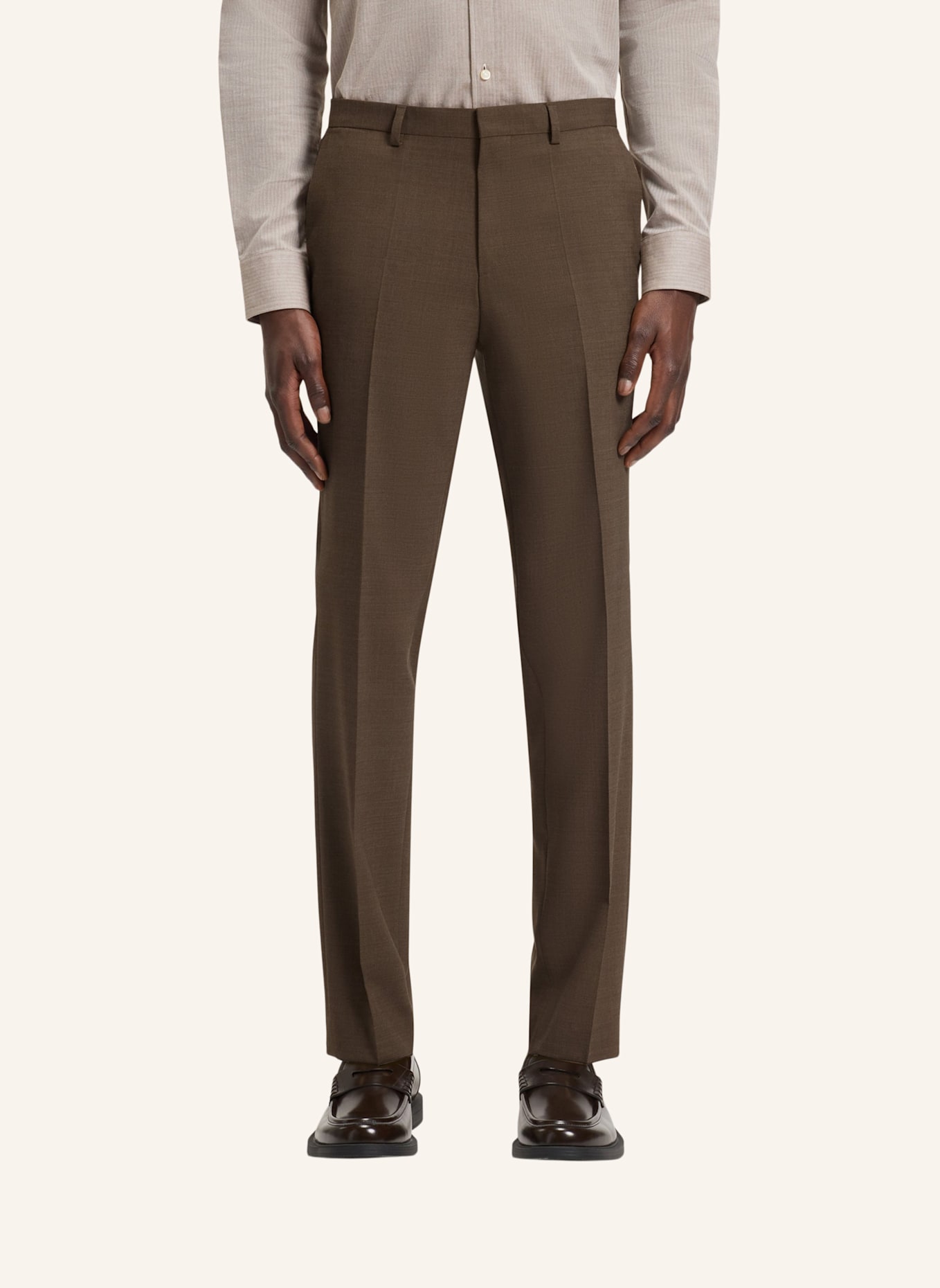 HUGO Business Anzug ARTI-HESTEN253X Extra-Slim Fit: BRAUN