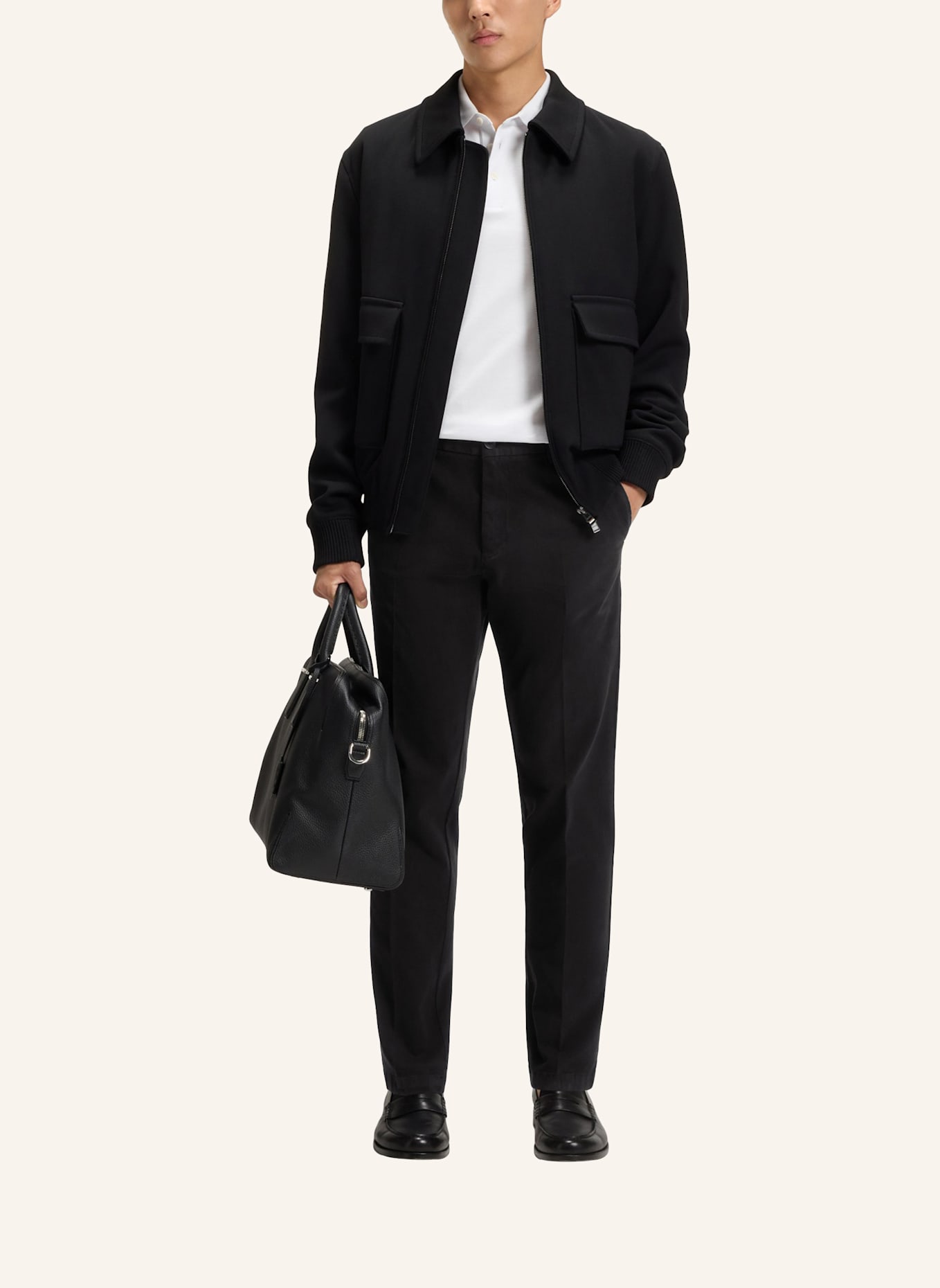 BOSS Casual Hose H-KANE1 Modern Fit: SCHWARZ