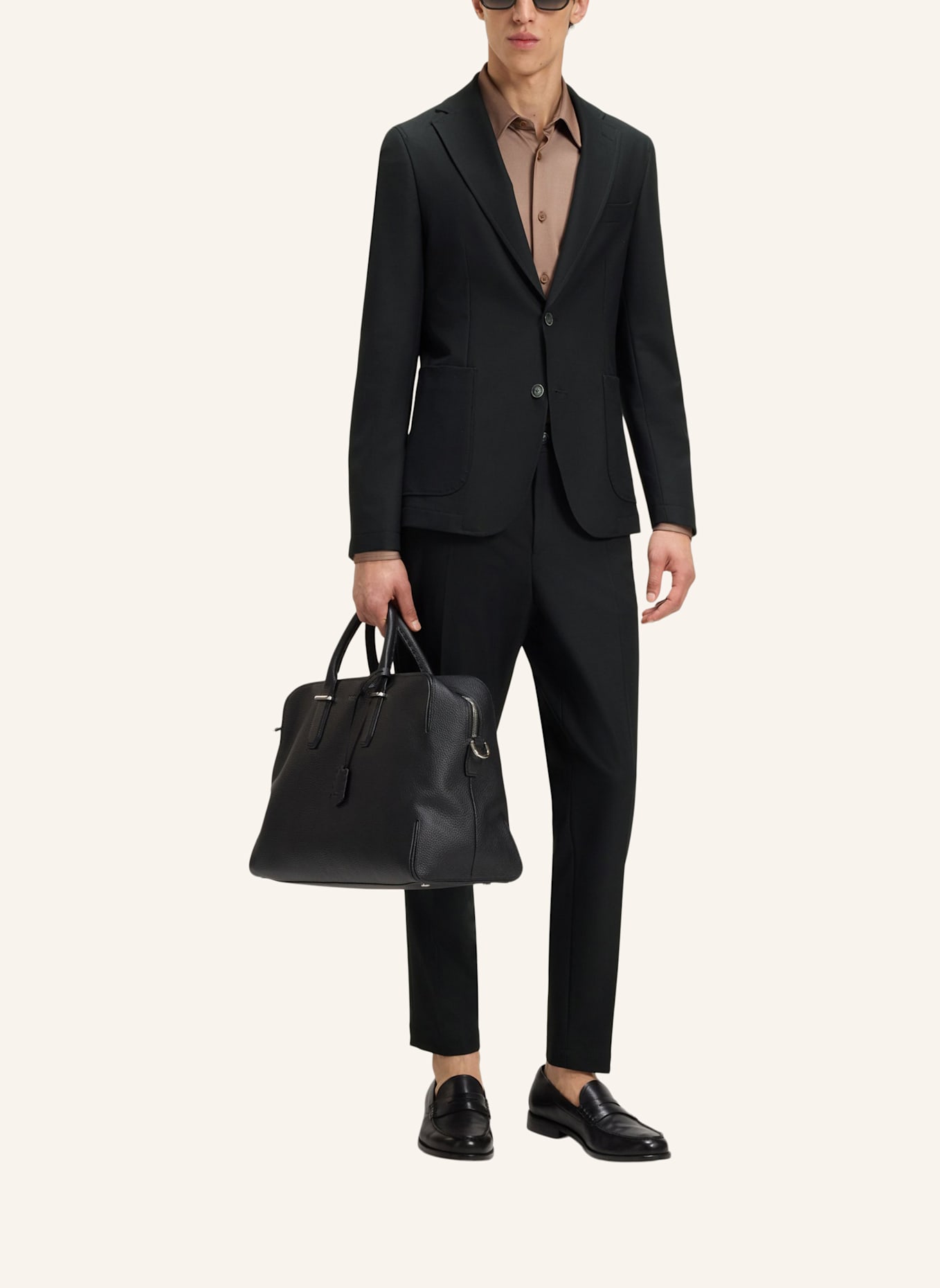 BOSS Business Hose P-PERIN-CW-WG-253 Tapered Fit: SCHWARZ