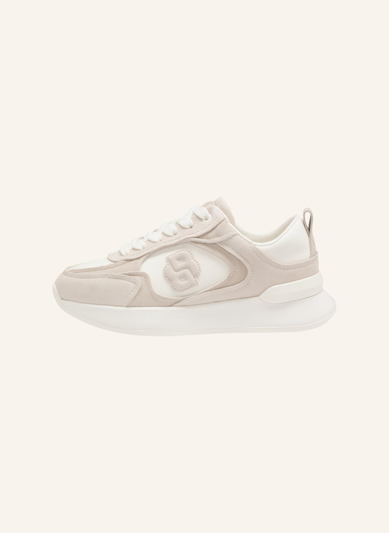 BOSS Turnschuh B ICON_RUNN_SDNAP: WEISS
