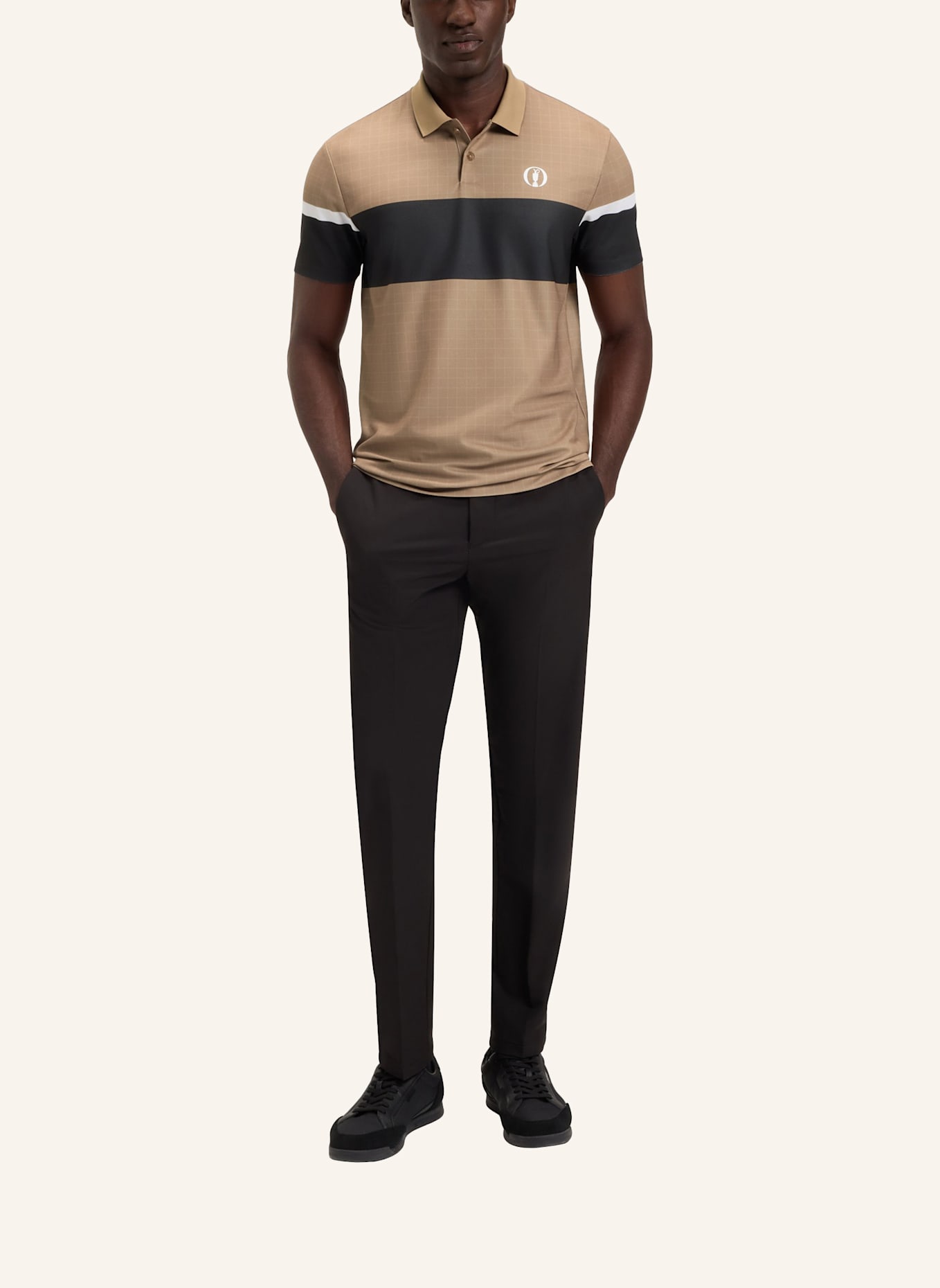 BOSS Poloshirt PADDY THE OPEN 25 Regular Fit: BEIGE