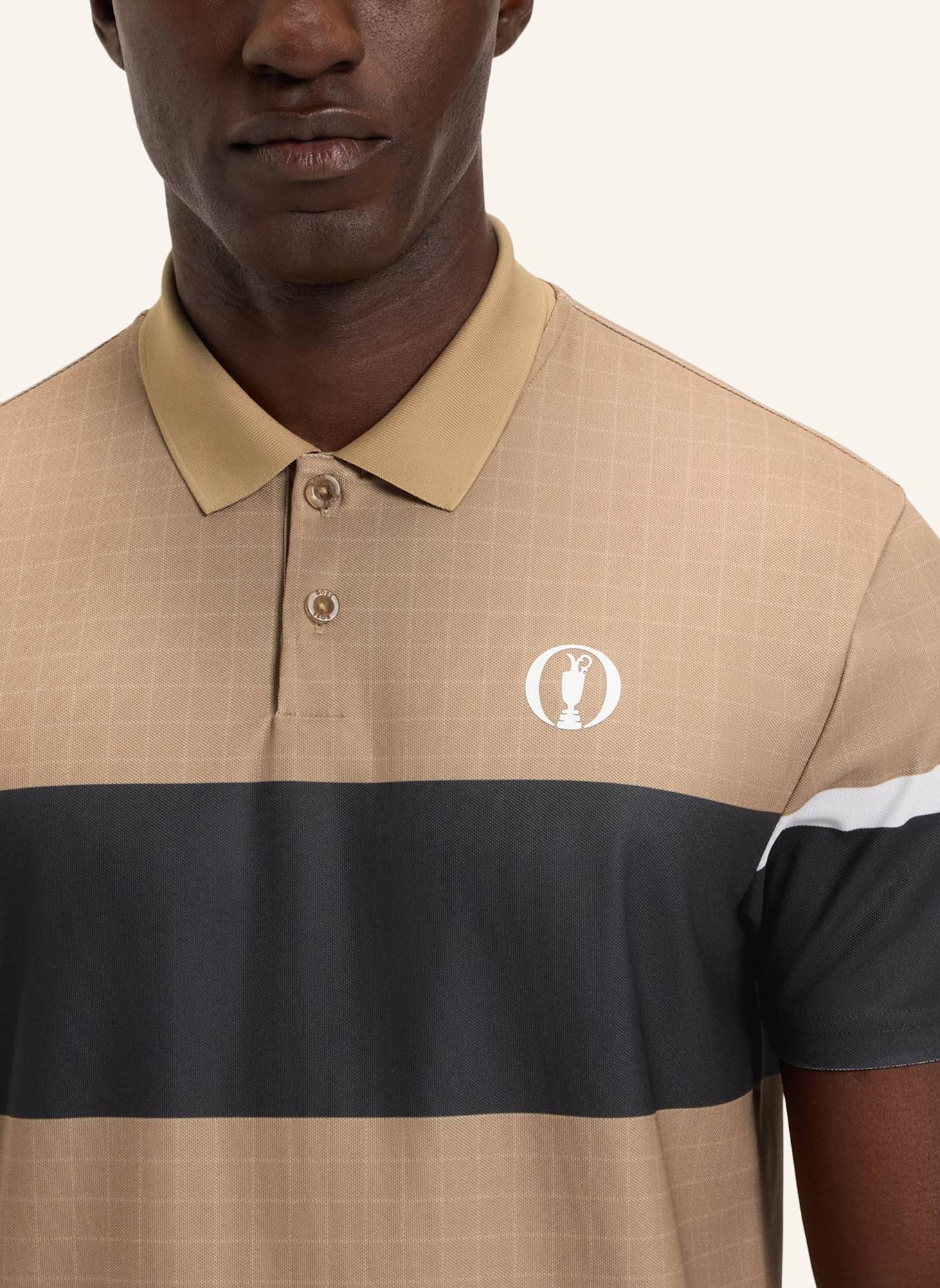 BOSS Poloshirt PADDY THE OPEN 25 Regular Fit: BEIGE
