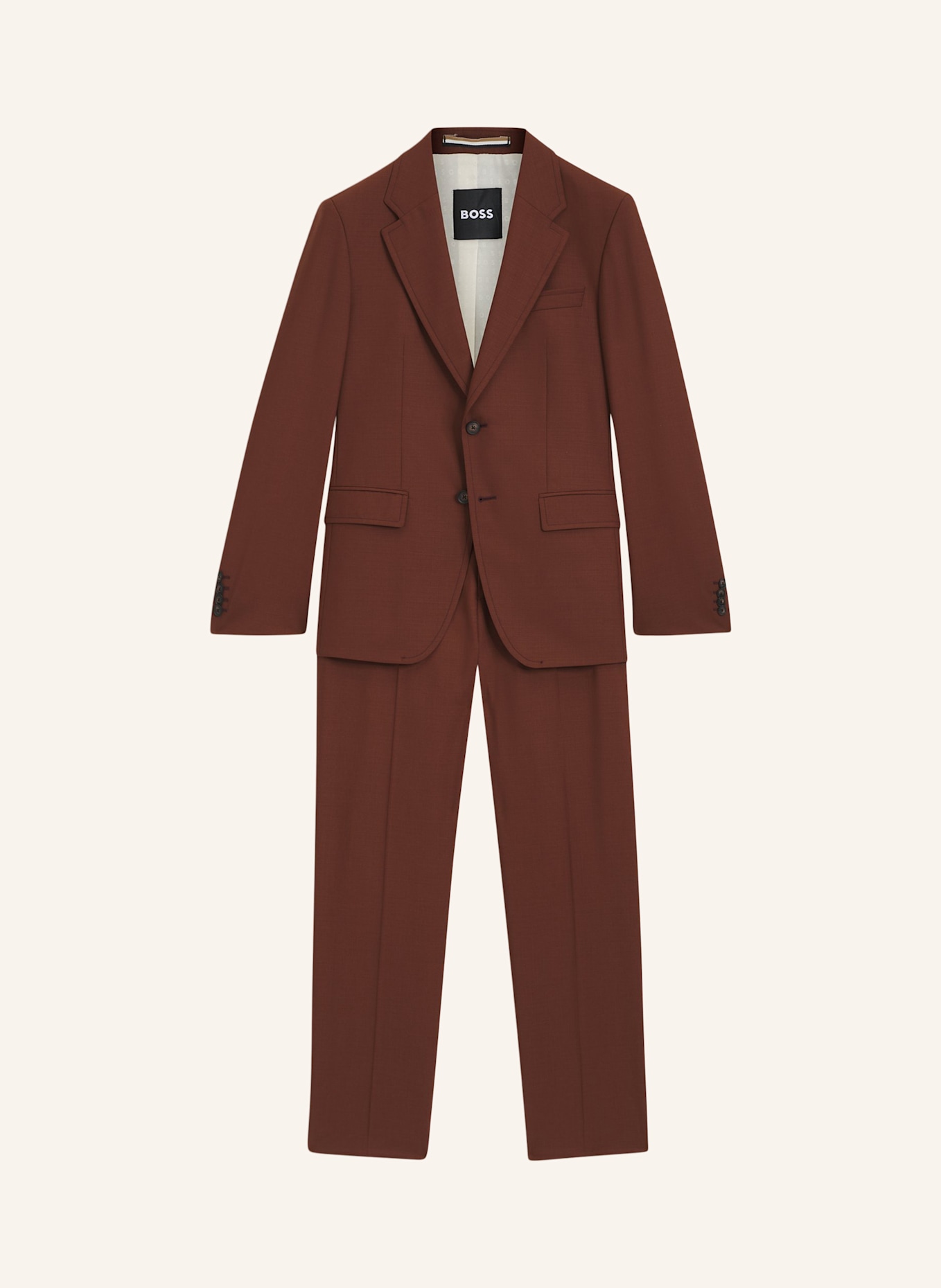 BOSS Business Anzug C-HOLSTON-2PCS-253 Slim Fit: BRAUN