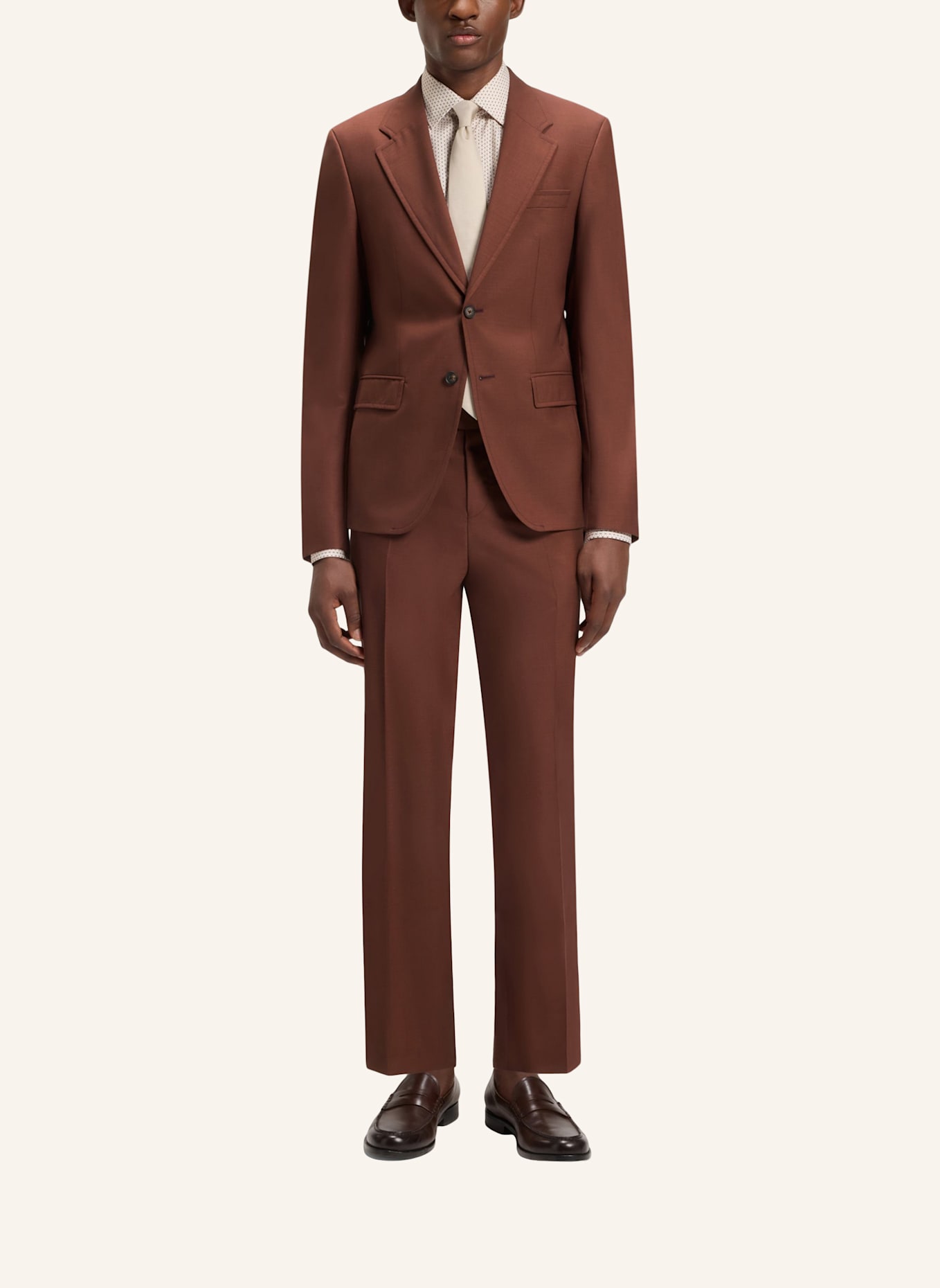 BOSS Business Anzug C-HOLSTON-2PCS-253 Slim Fit: BRAUN