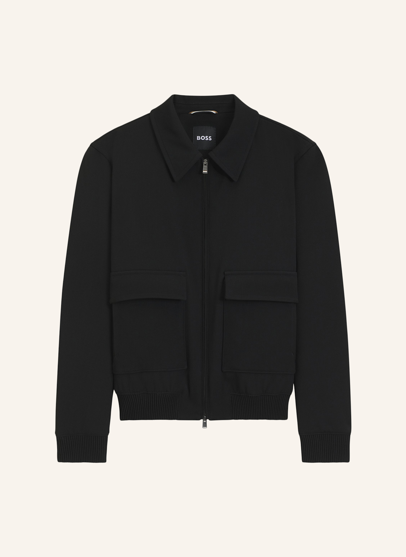 BOSS Klassischer Mantel H-CHARLY-253 Regular Fit: SCHWARZ