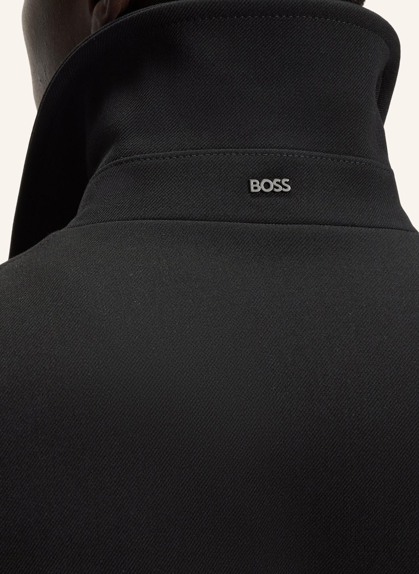 BOSS Klassischer Mantel H-CHARLY-253 Regular Fit: SCHWARZ