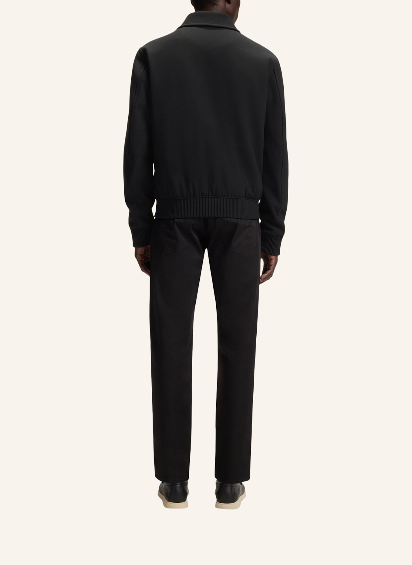 BOSS Klassischer Mantel H-CHARLY-253 Regular Fit: SCHWARZ