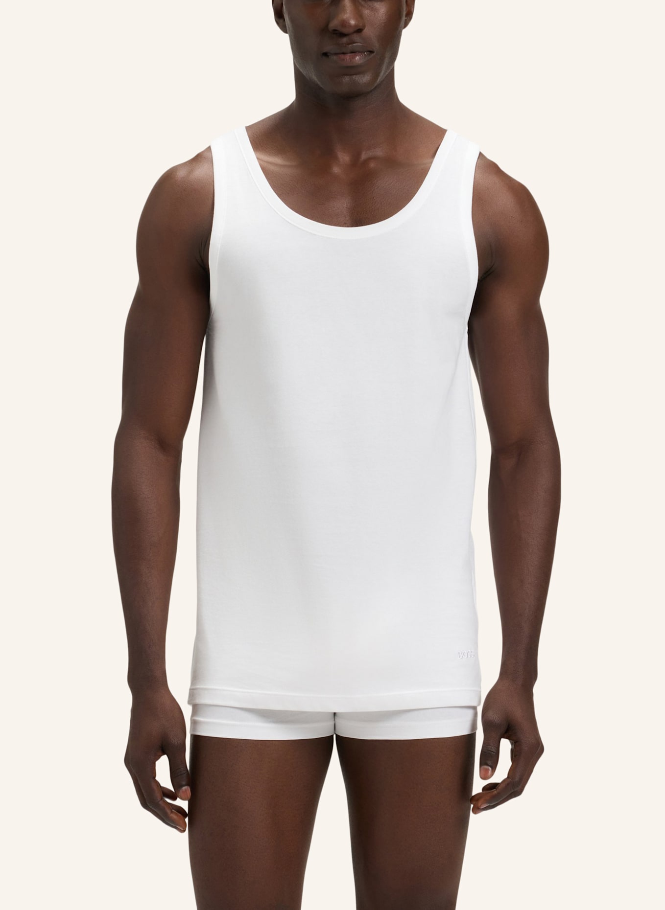 BOSS 3er-Pack Unterhemden: WEISS