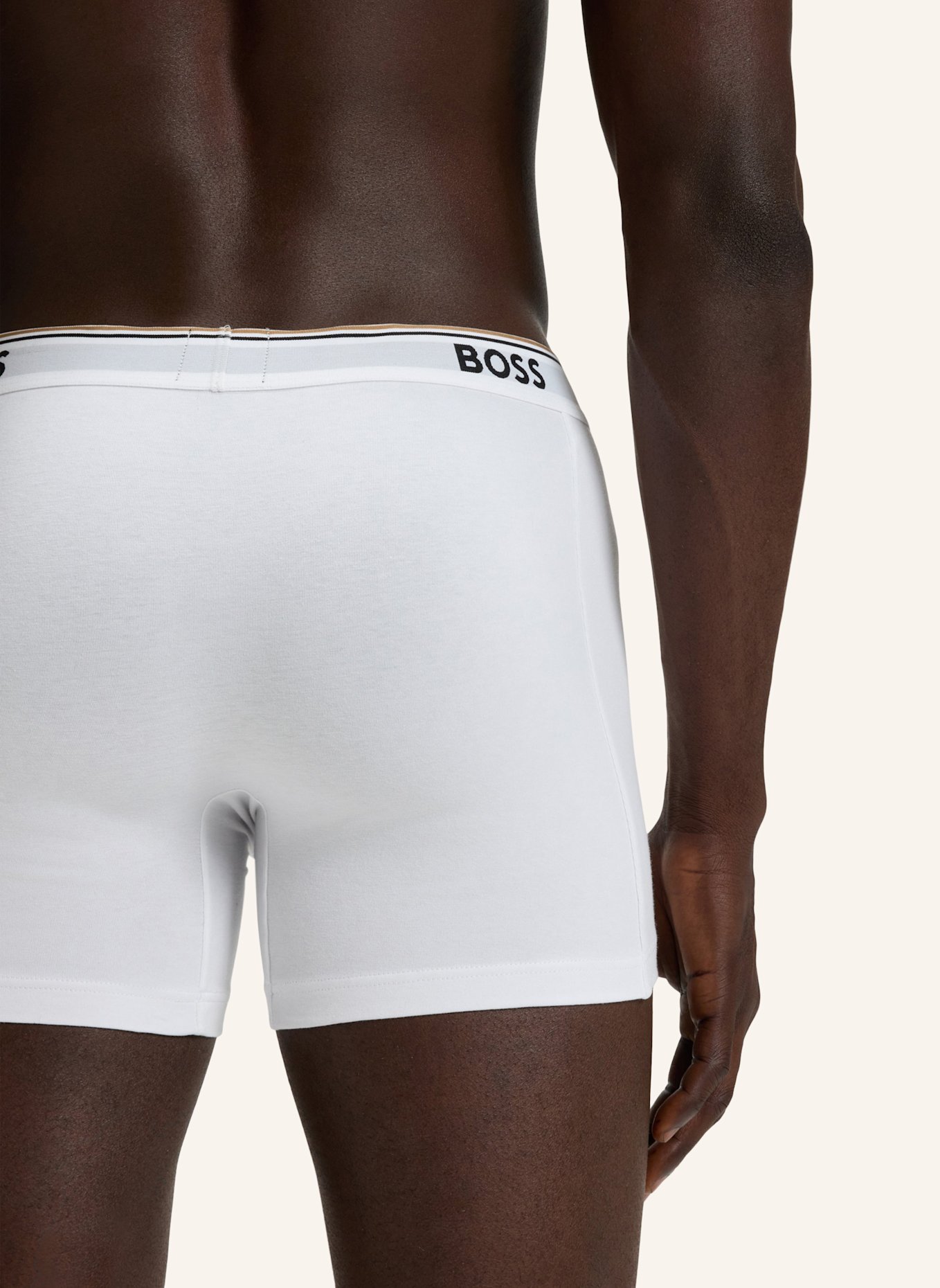 BOSS 3er-Pack Boxershorts POWER: WEISS