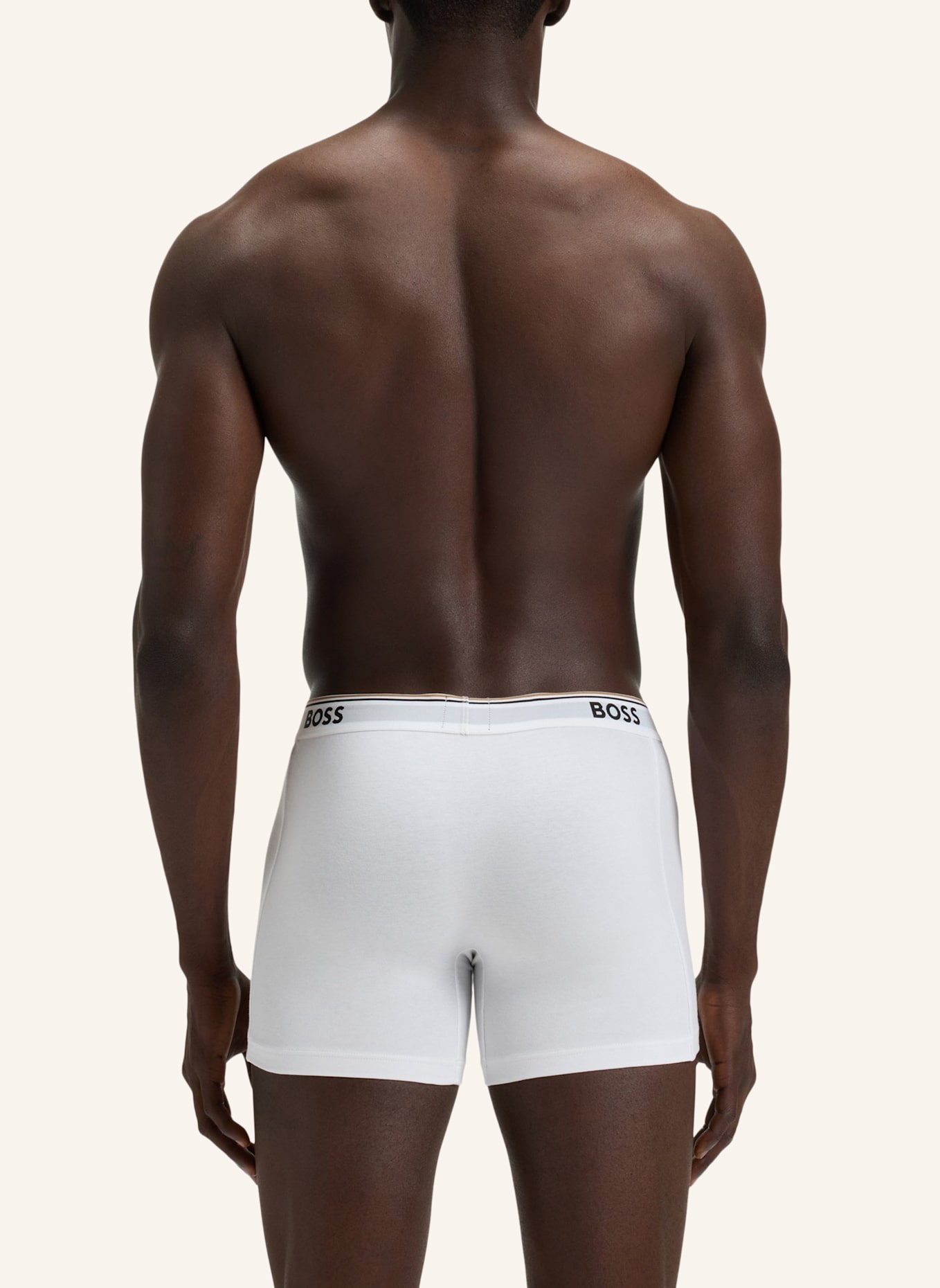 BOSS 3er-Pack Boxershorts POWER: WEISS