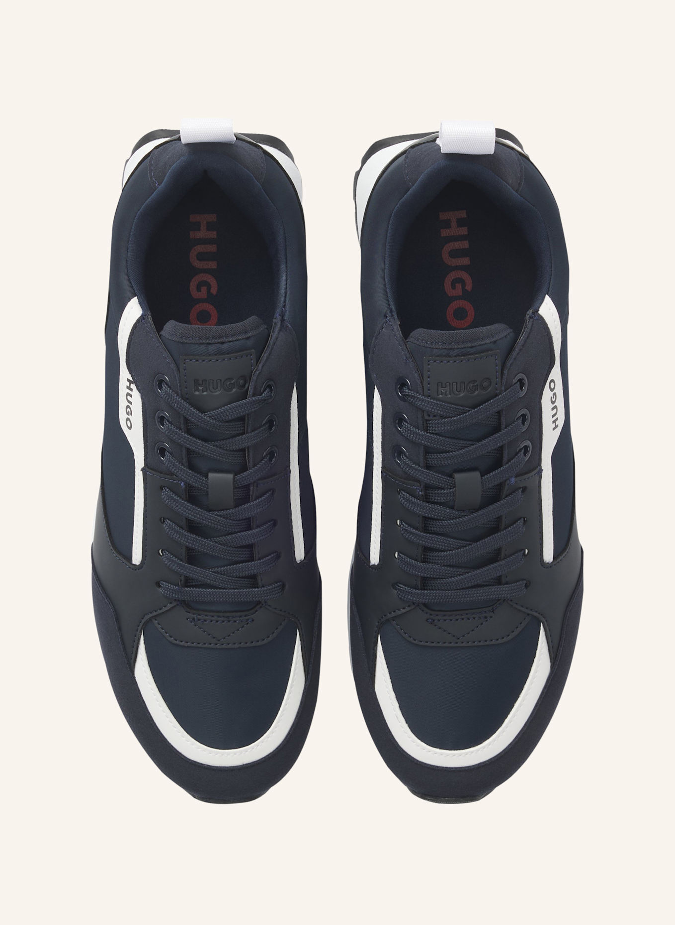 HUGO Sneaker ICELIN_RUNN_PUMF_N: DUNKELBLAU