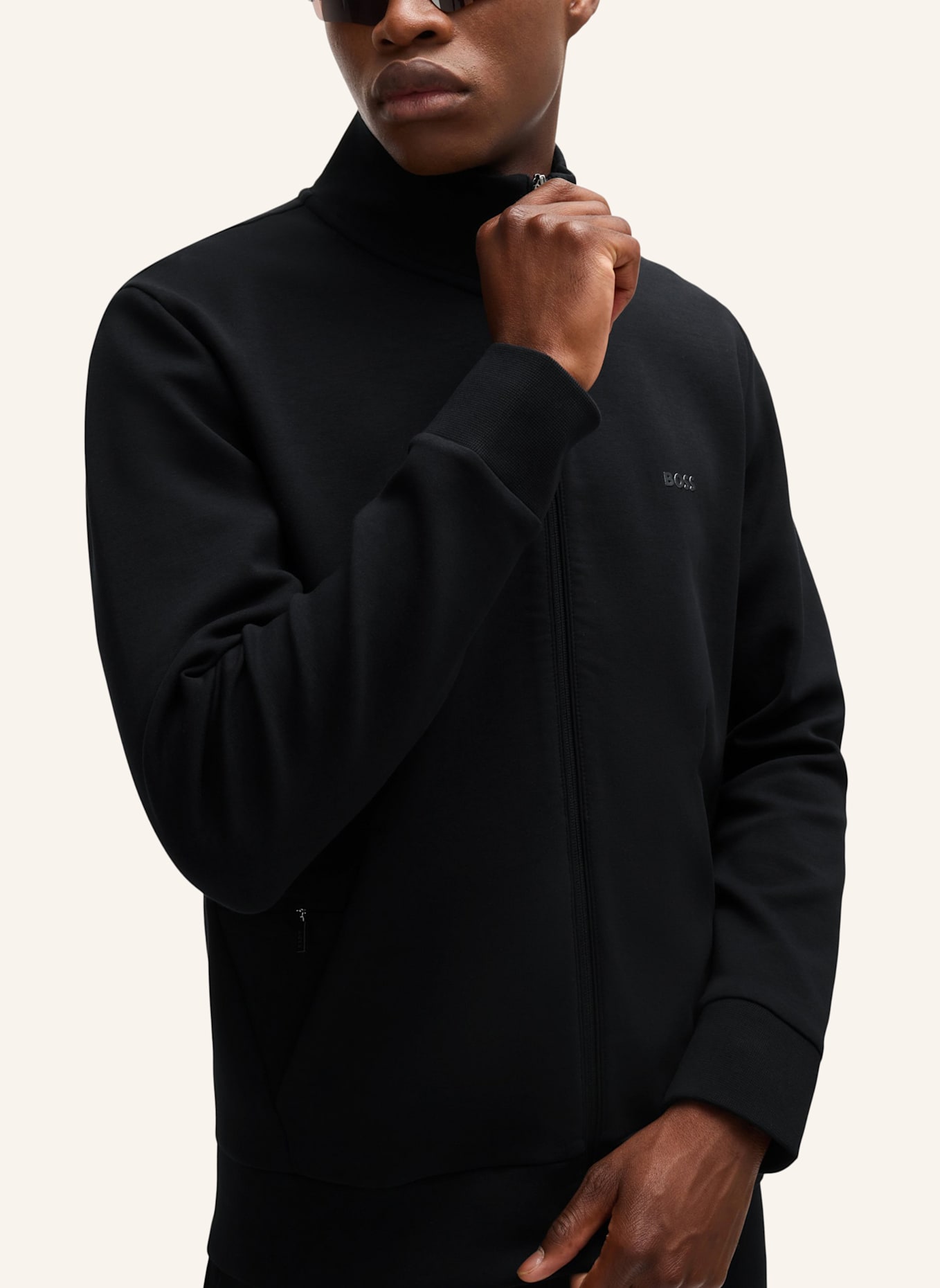 BOSS Sweatshirt SKAZ Regular Fit: SCHWARZ