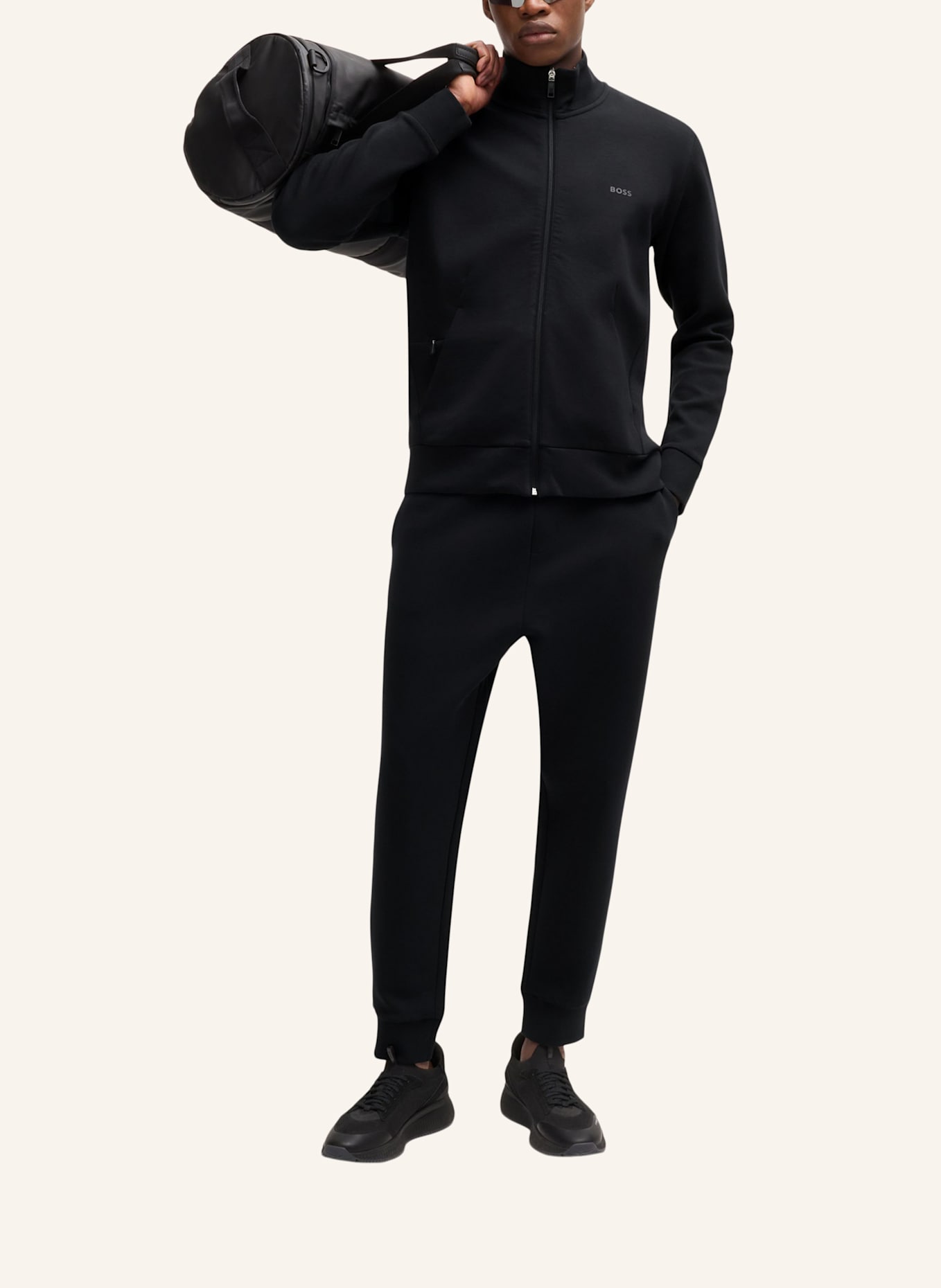 BOSS Sweatshirt SKAZ Regular Fit: SCHWARZ