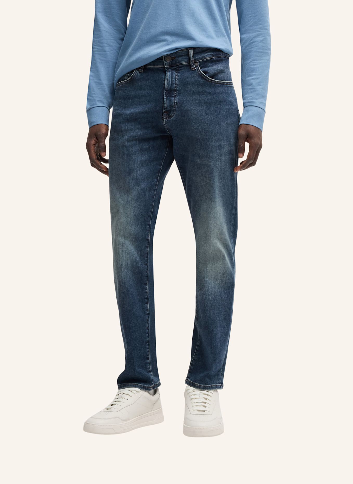 BOSS Jeans RE.MAINE Regular Fit: DUNKELBLAU