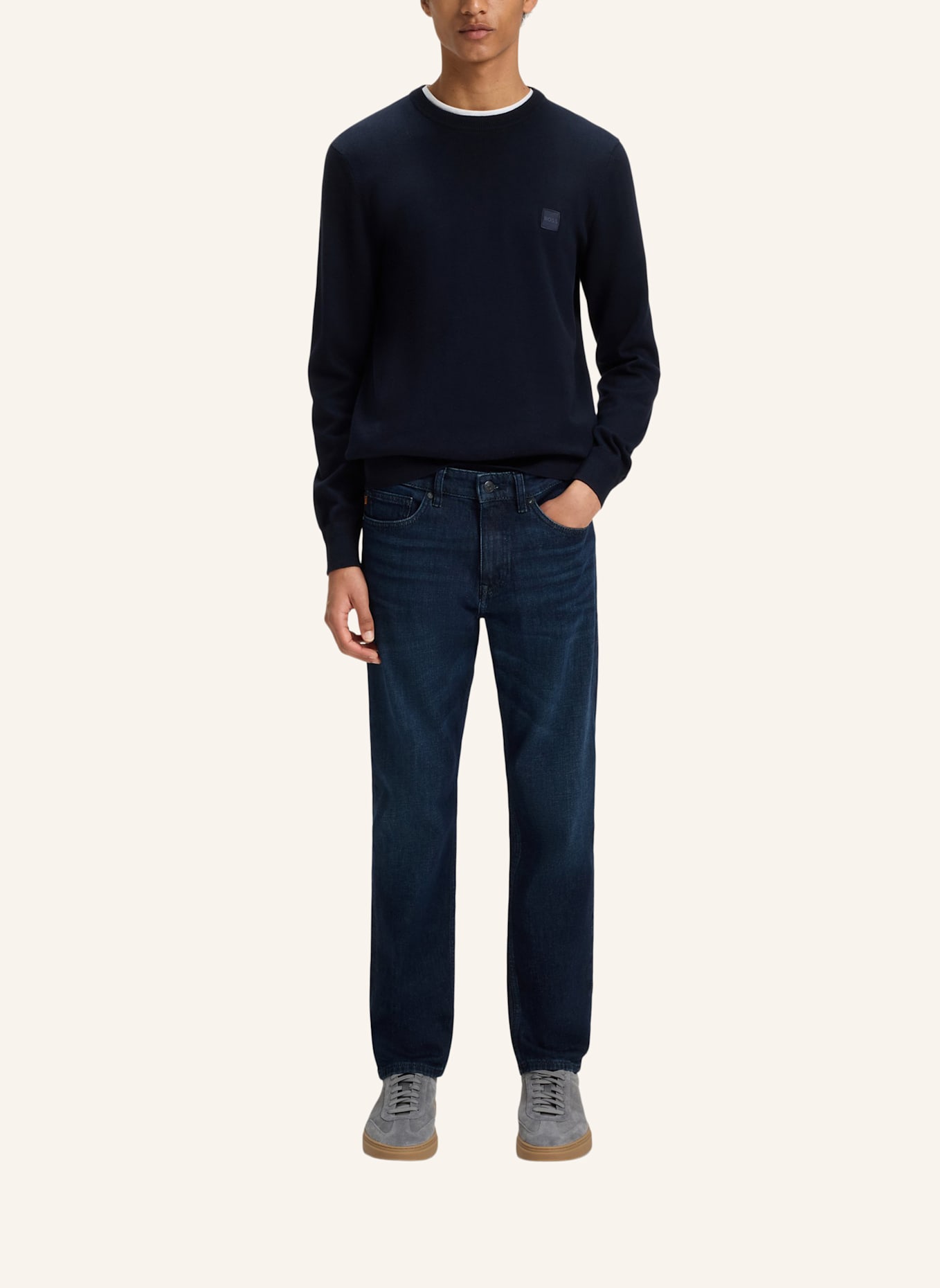 BOSS Jeans DELAWARE BO Slim Fit: DUNKELBLAU