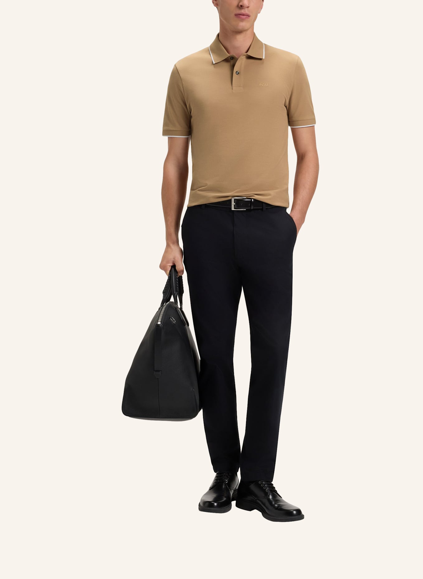 BOSS Poloshirt PARLAY 250_IN Regular Fit: BEIGE