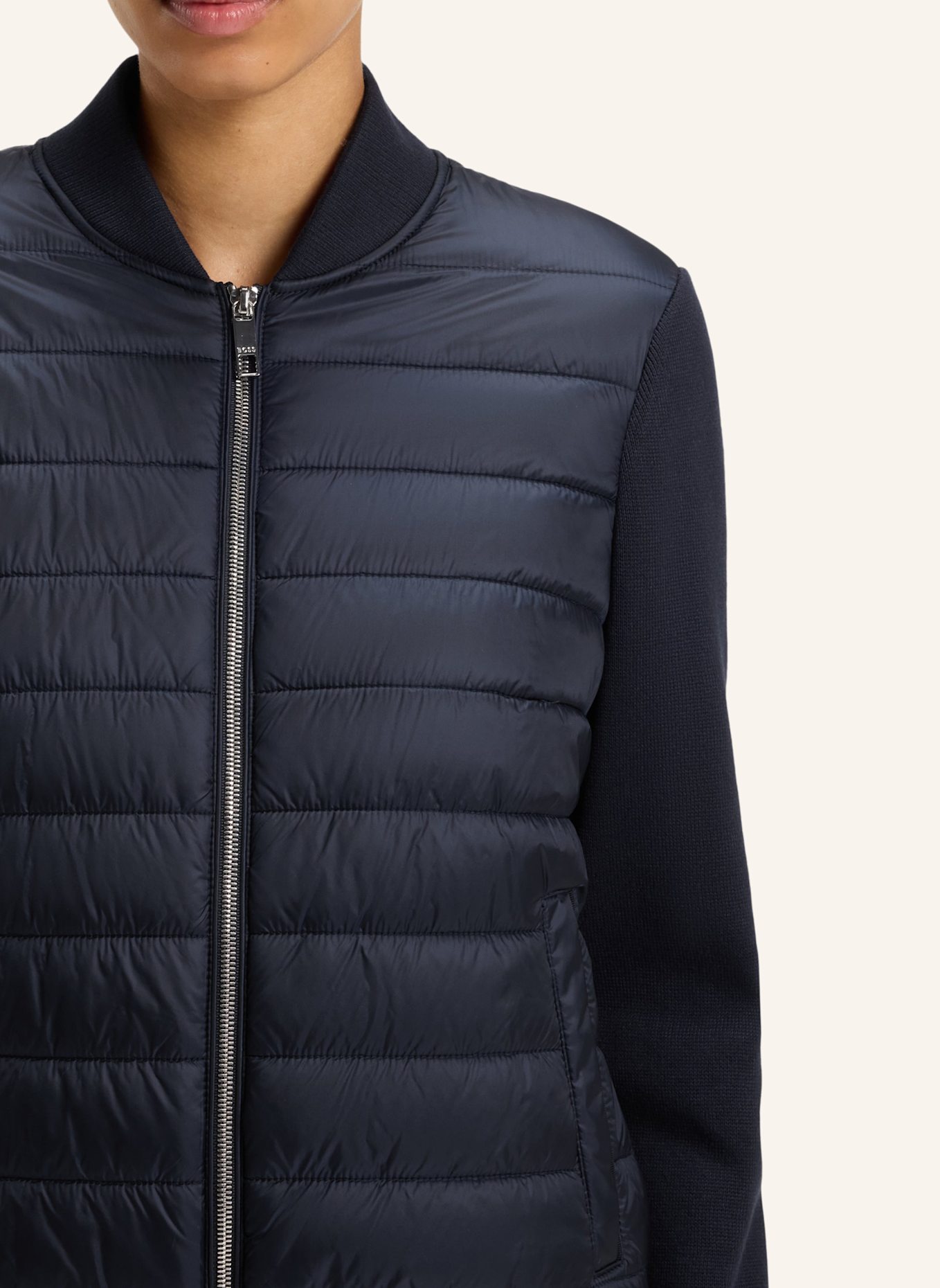BOSS Casual Jacke PIDINA Regular Fit: DUNKELBLAU