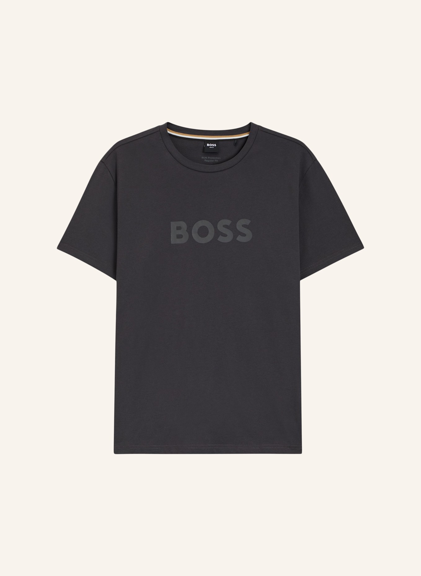 BOSS Strand-Oberteil T-SHIRT RN Regular Fit: DUNKELGRAU