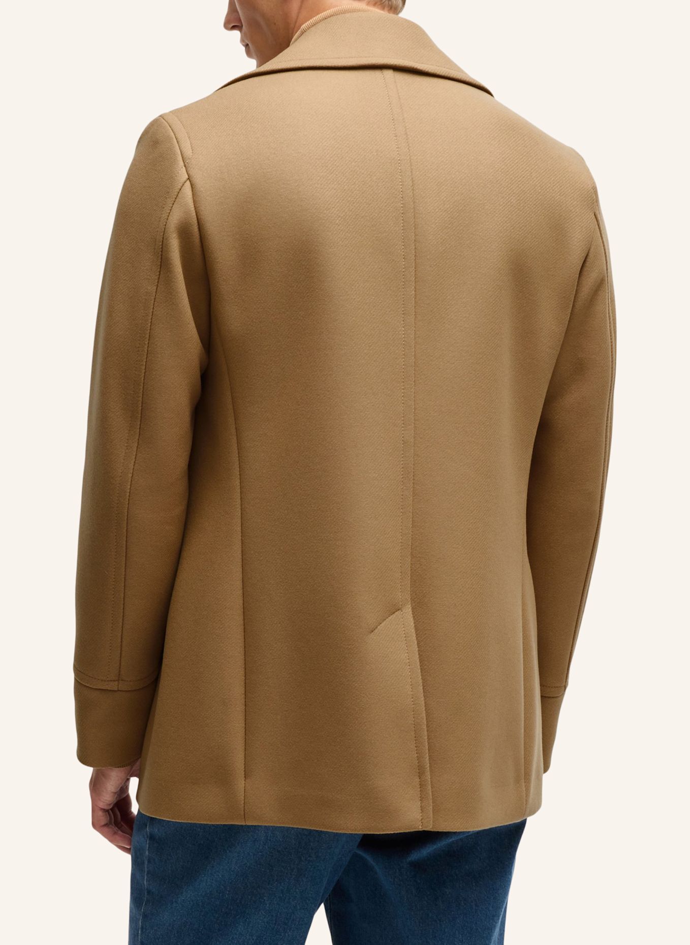 BOSS Klassischer Mantel H-HYDE-PCOAT-234 Slim Fit: BEIGE