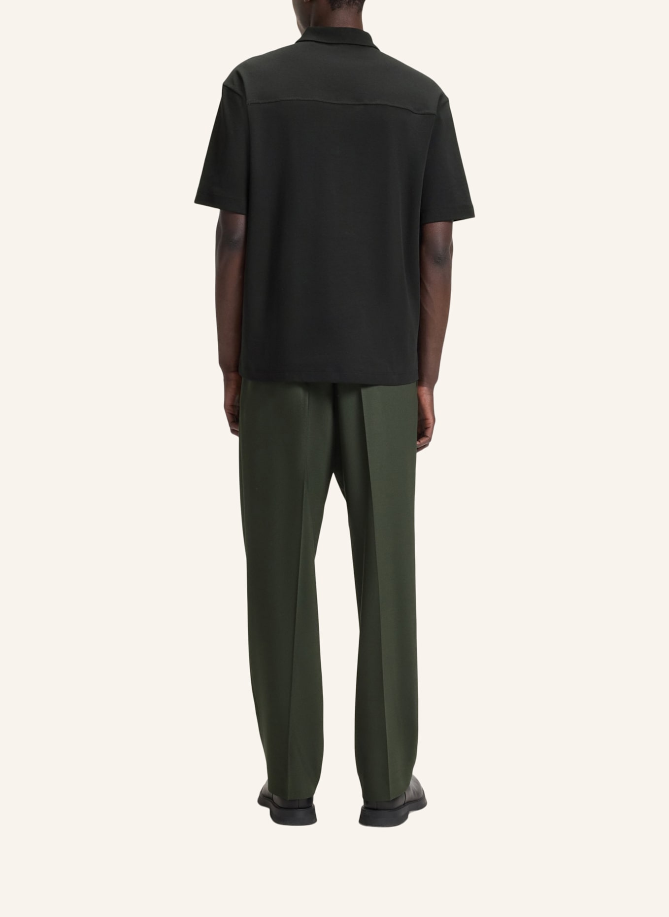 HUGO Poloshirt DUBILO Relaxed Fit: SCHWARZ