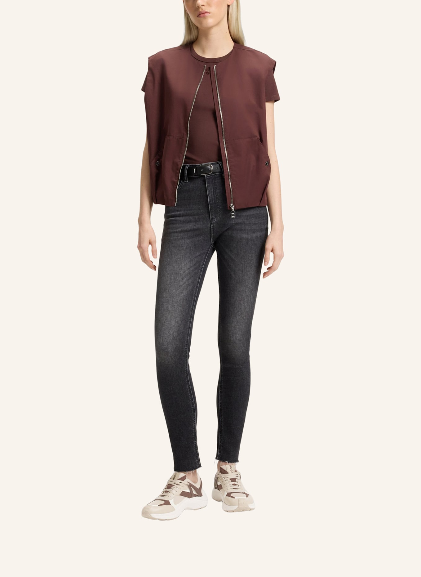 HUGO Turnschuh GO2_MESDPUT: BEIGE