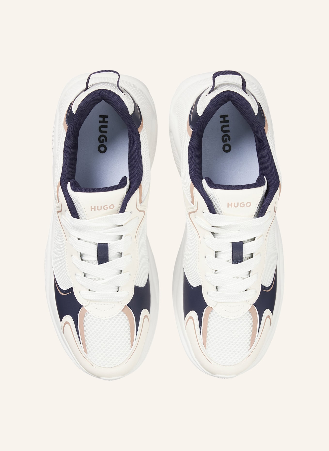 HUGO Turnschuh LEON_RUNN_MEPU: WEISS