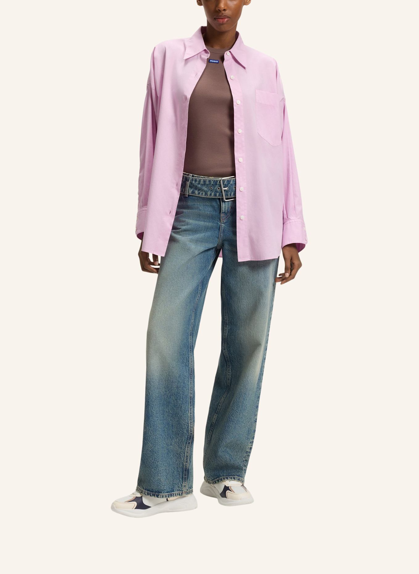 HUGO Turnschuh LEON_RUNN_MEPU: WEISS