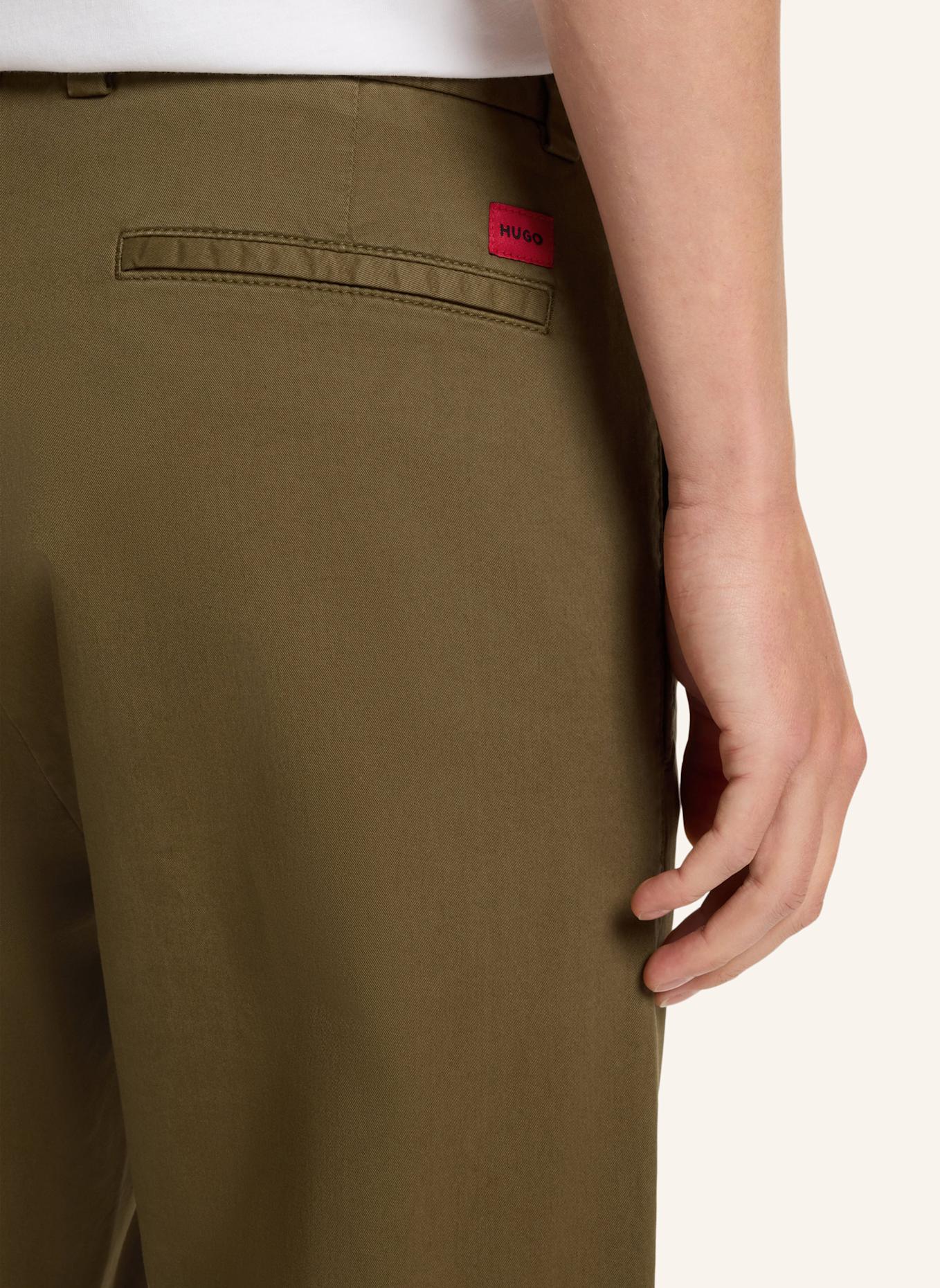 HUGO Casual Hose DAVID251D Slim Fit: GRÜN